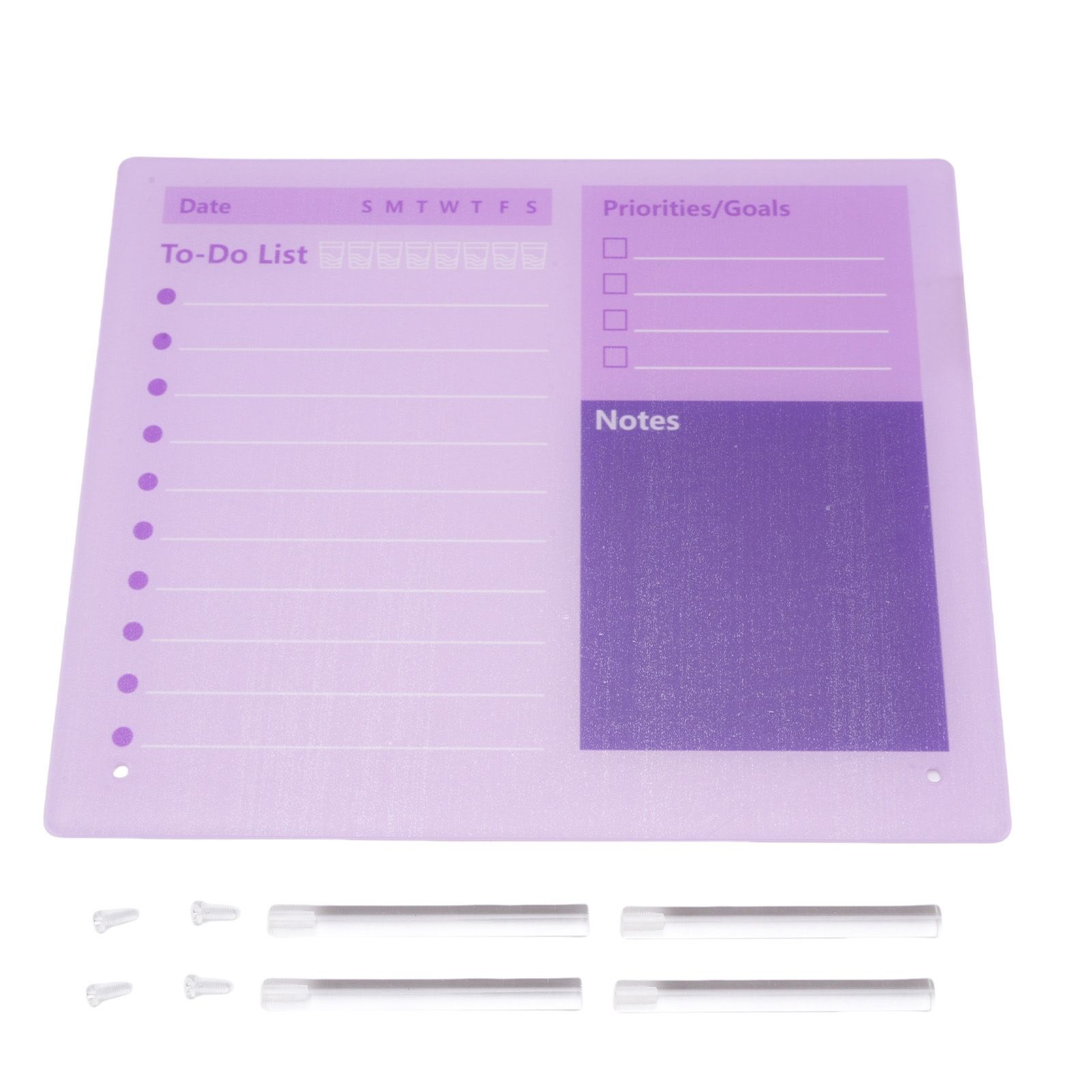Dry Erase Planner Board Acrylic Desktop Calendar To Do List Schedule Board view 3