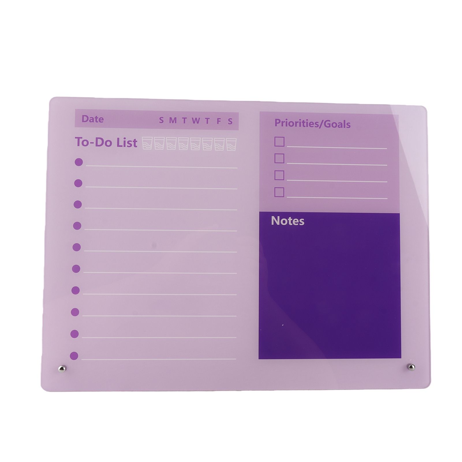 Dry Erase Planner Board Acrylic Desktop Calendar To Do List Schedule Board view 7