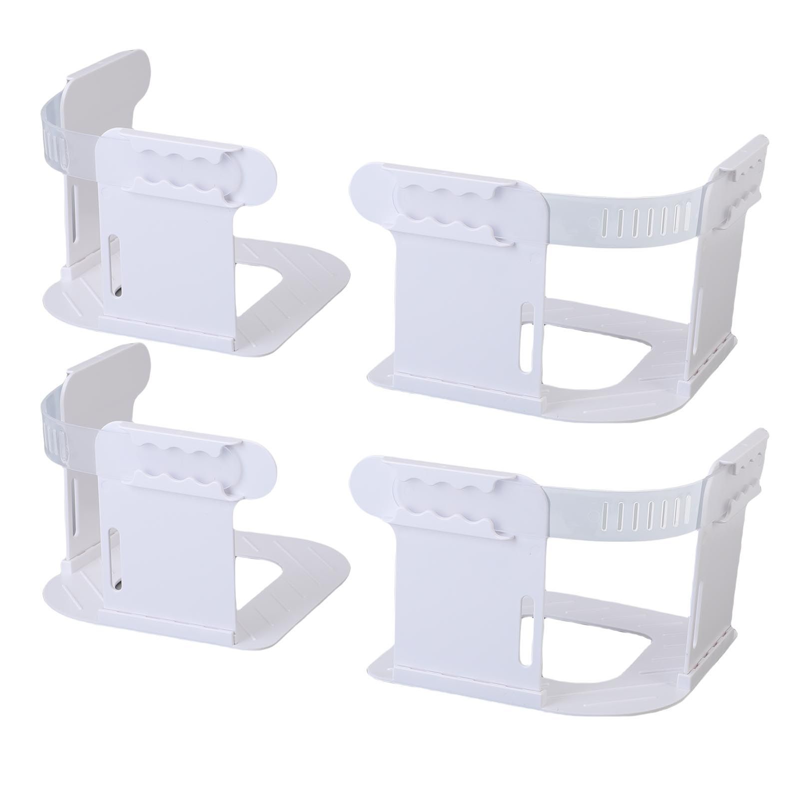 4 Pack Bed Sheet Holder with Lock Straps ABS Heavy Duty Bed Sheet Corner view 6