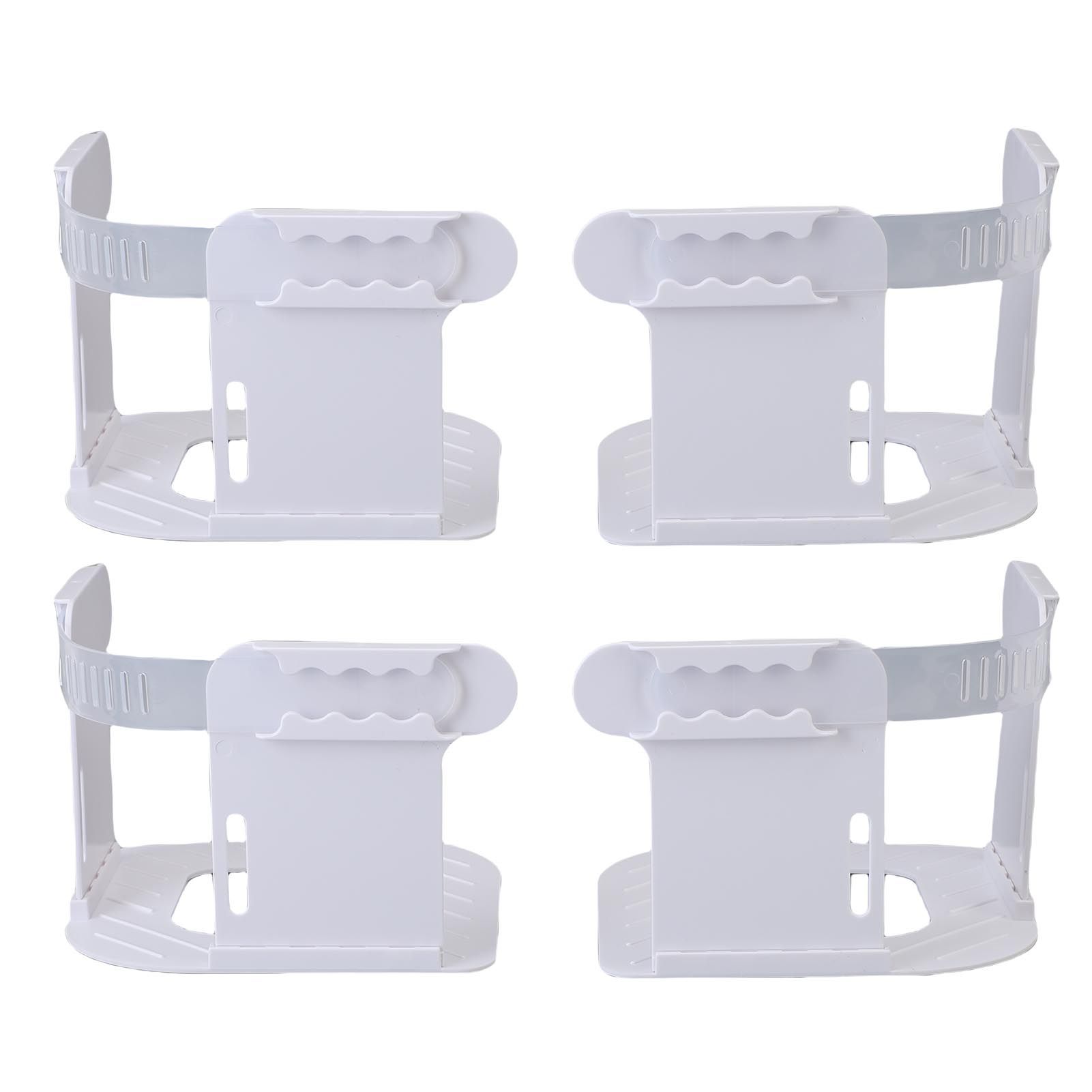 4 Pack Bed Sheet Holder with Lock Straps ABS Heavy Duty Bed Sheet Corner view 9