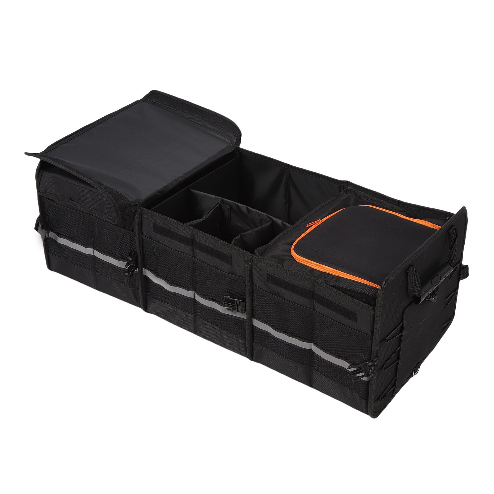 Large Trunk Organizer 105L Multi Compartment Car Organizer with Leakproof view 4