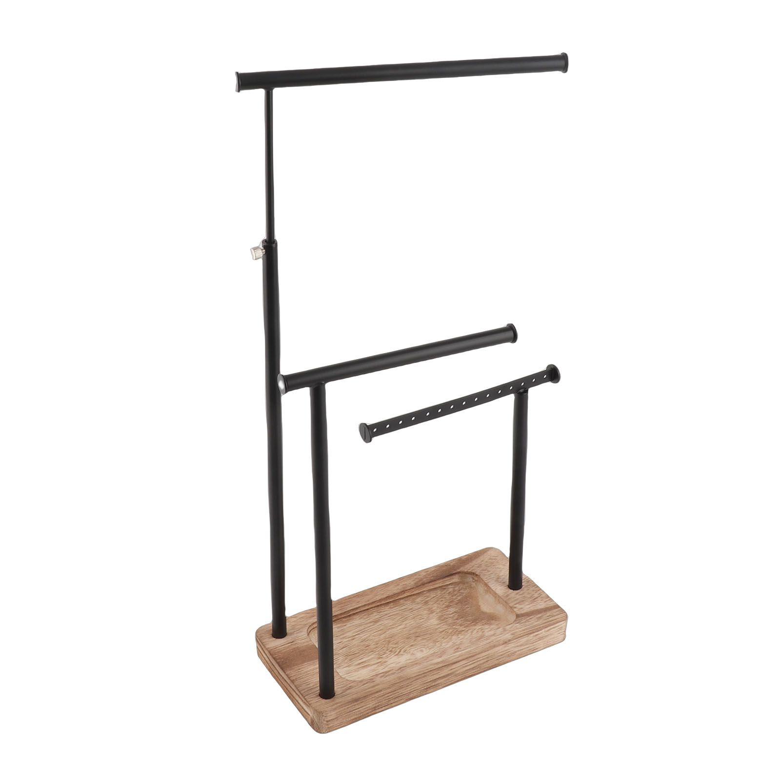 3 Tier Jewelry Organizer Stand Metal Extendable Necklace Holder Display with view 6