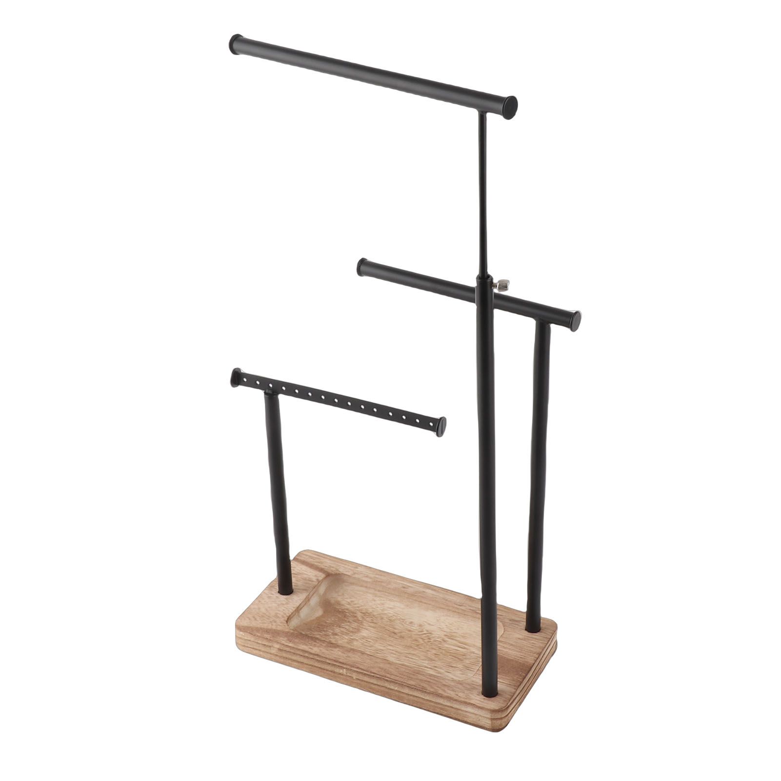 3 Tier Jewelry Organizer Stand Metal Extendable Necklace Holder Display with view 8