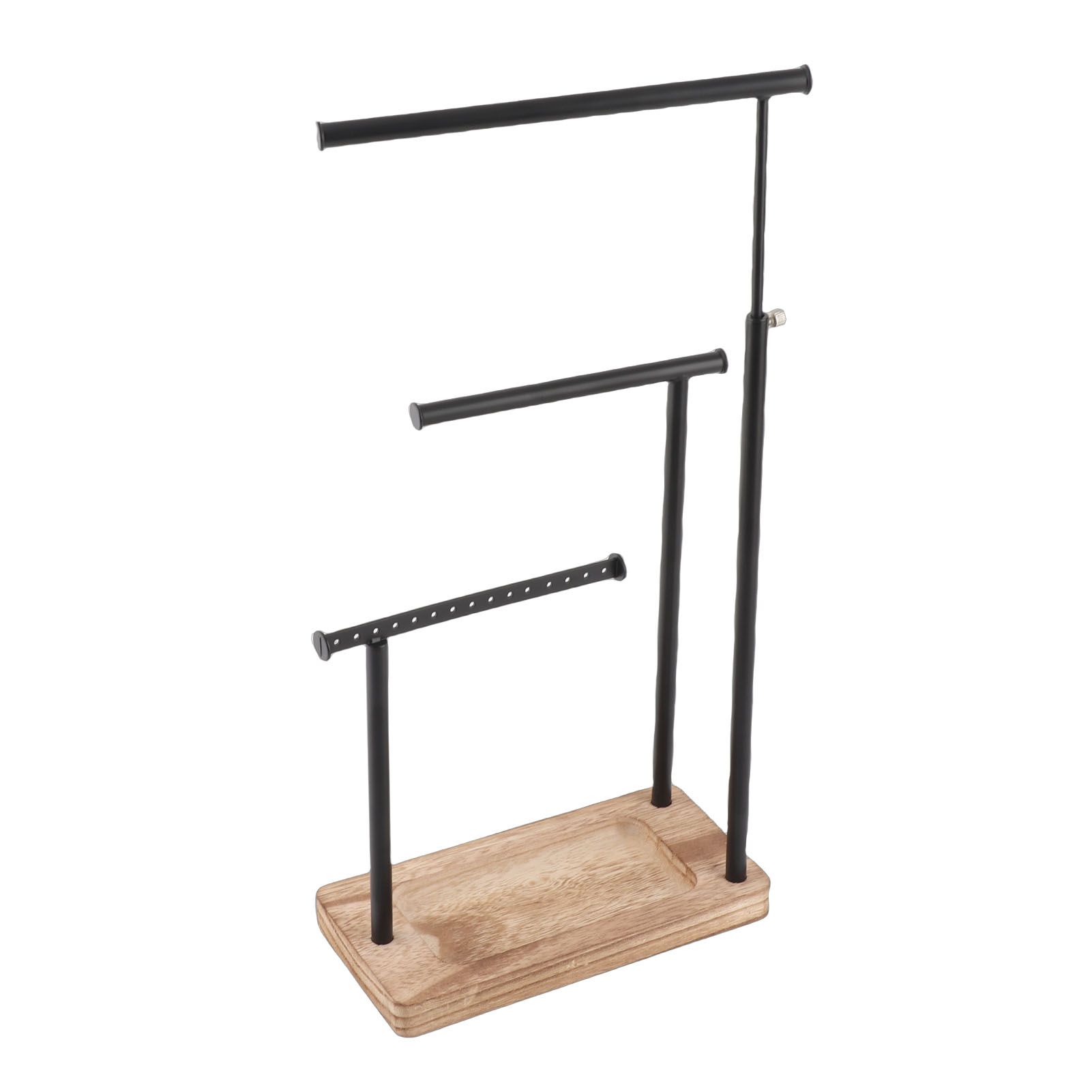 3 Tier Jewelry Organizer Stand Metal Extendable Necklace Holder Display with view 9