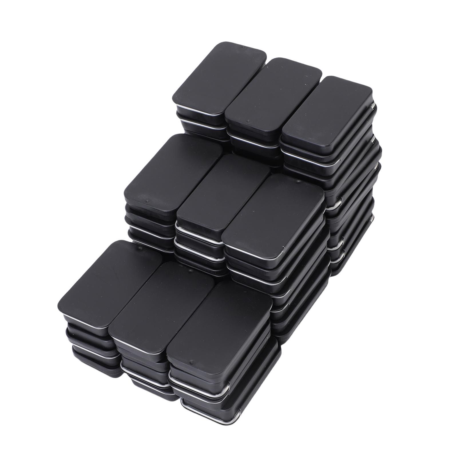 60pcs Small Tin Box Slide Top Rectangular Tin Containers for Candies Jewelry view 3