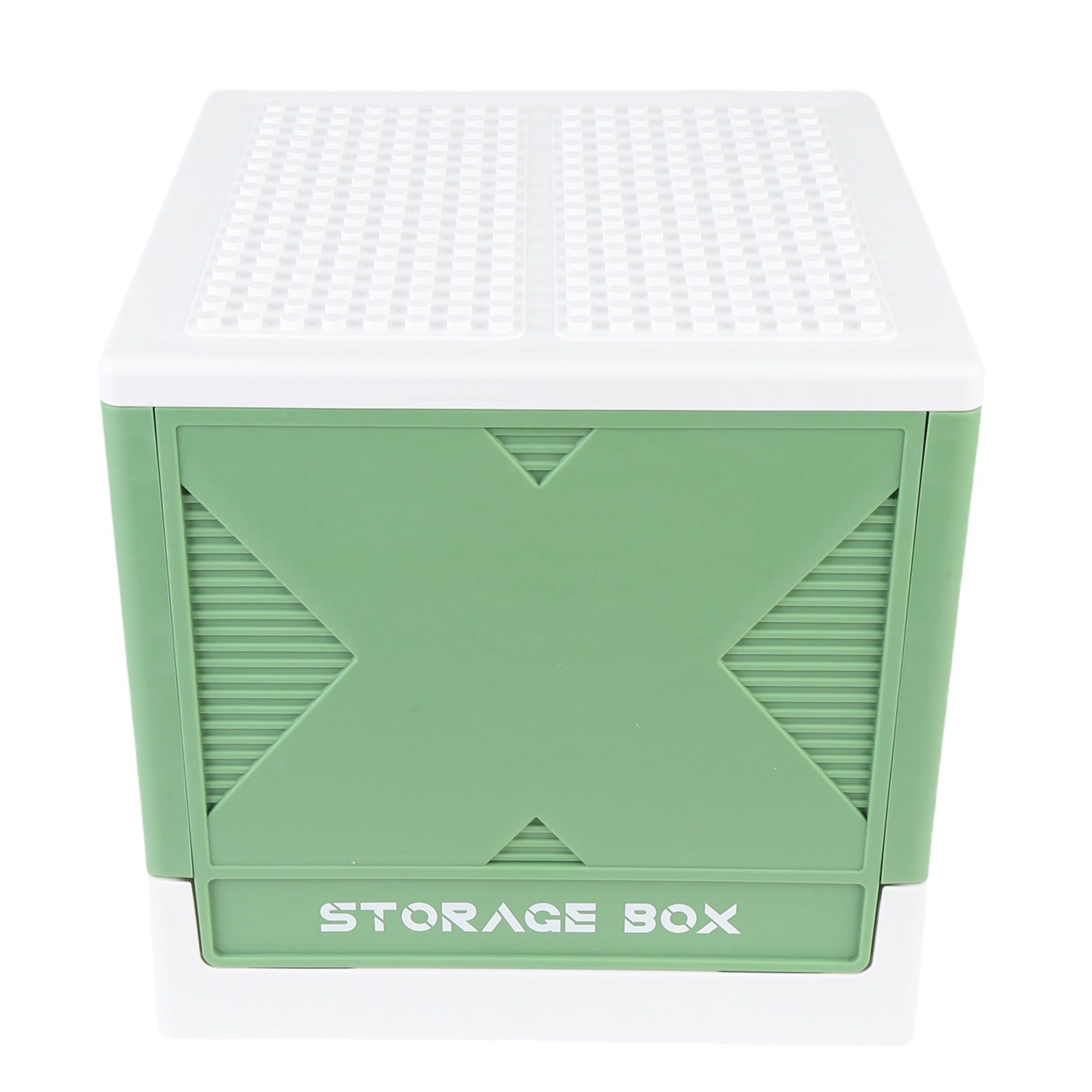 Toys Storage Box with Building Baseplate 37L Stackable Foldable Building view 7