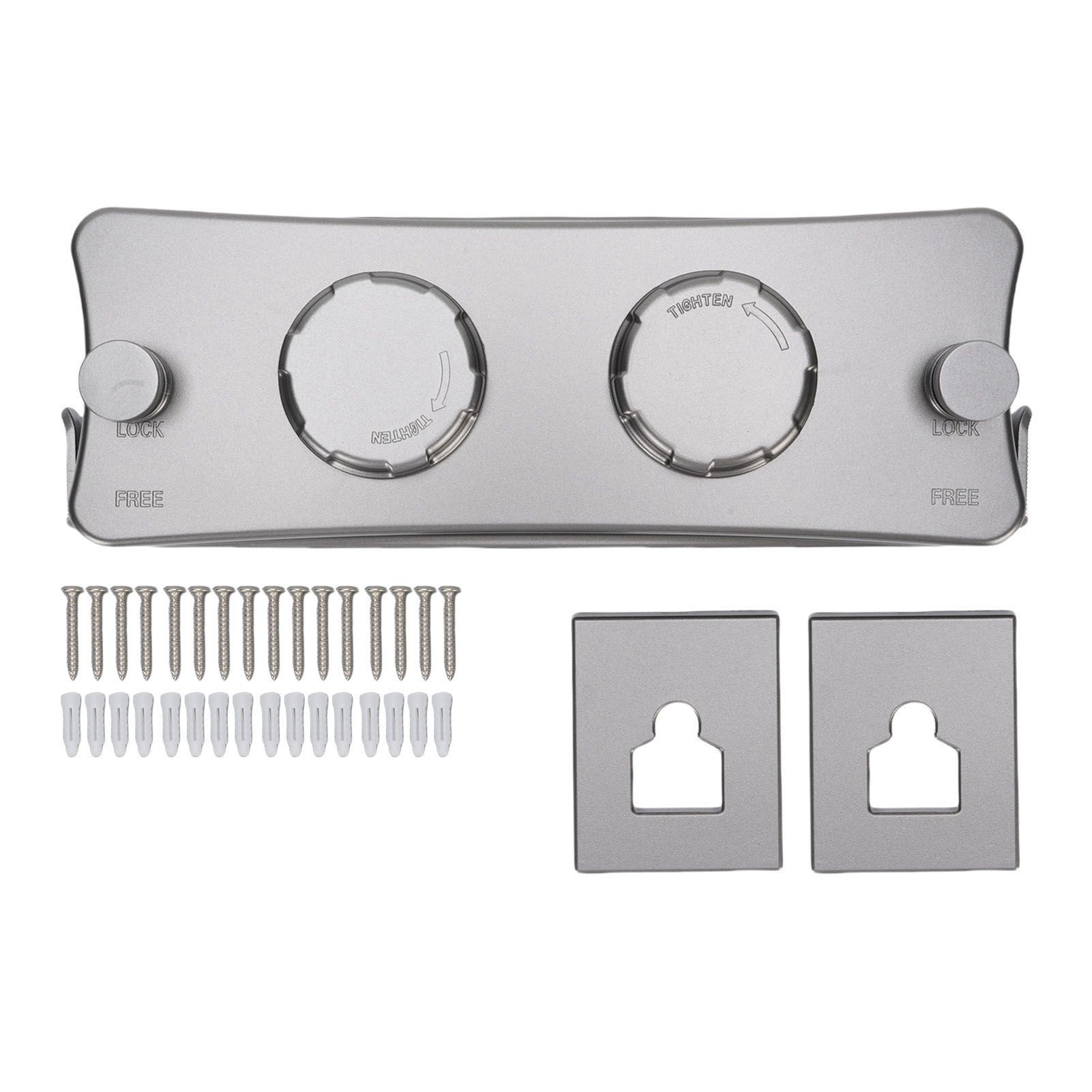 Retractable Clothesline Indoor 304 Stainless Steel Double Rope Wall Mounted view 3