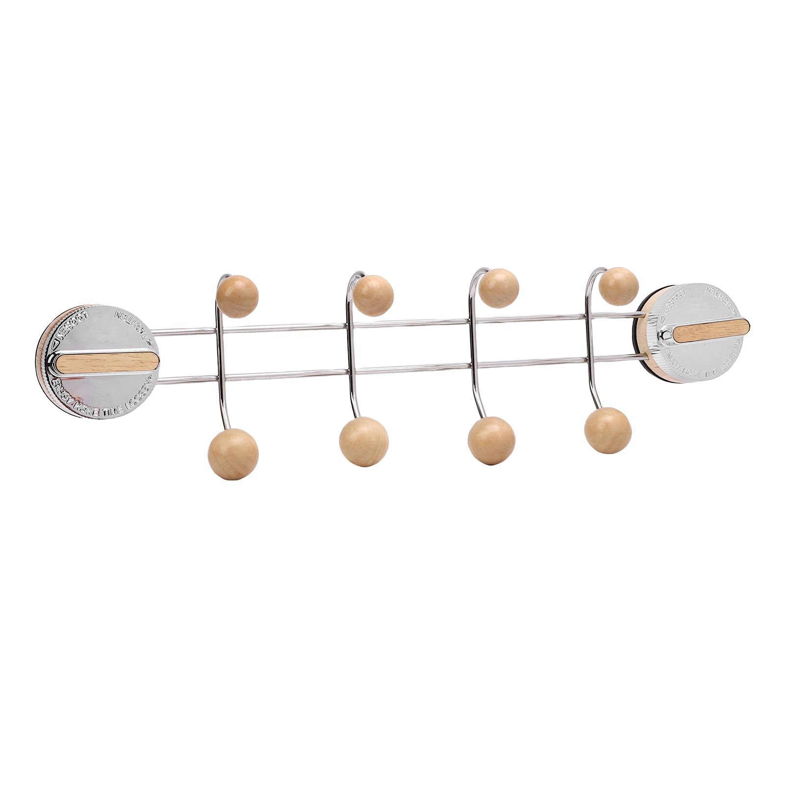 Suction Cup Coat Hook Dual Rows Hooks Wall Mount Hook Rack for Entryway view 9
