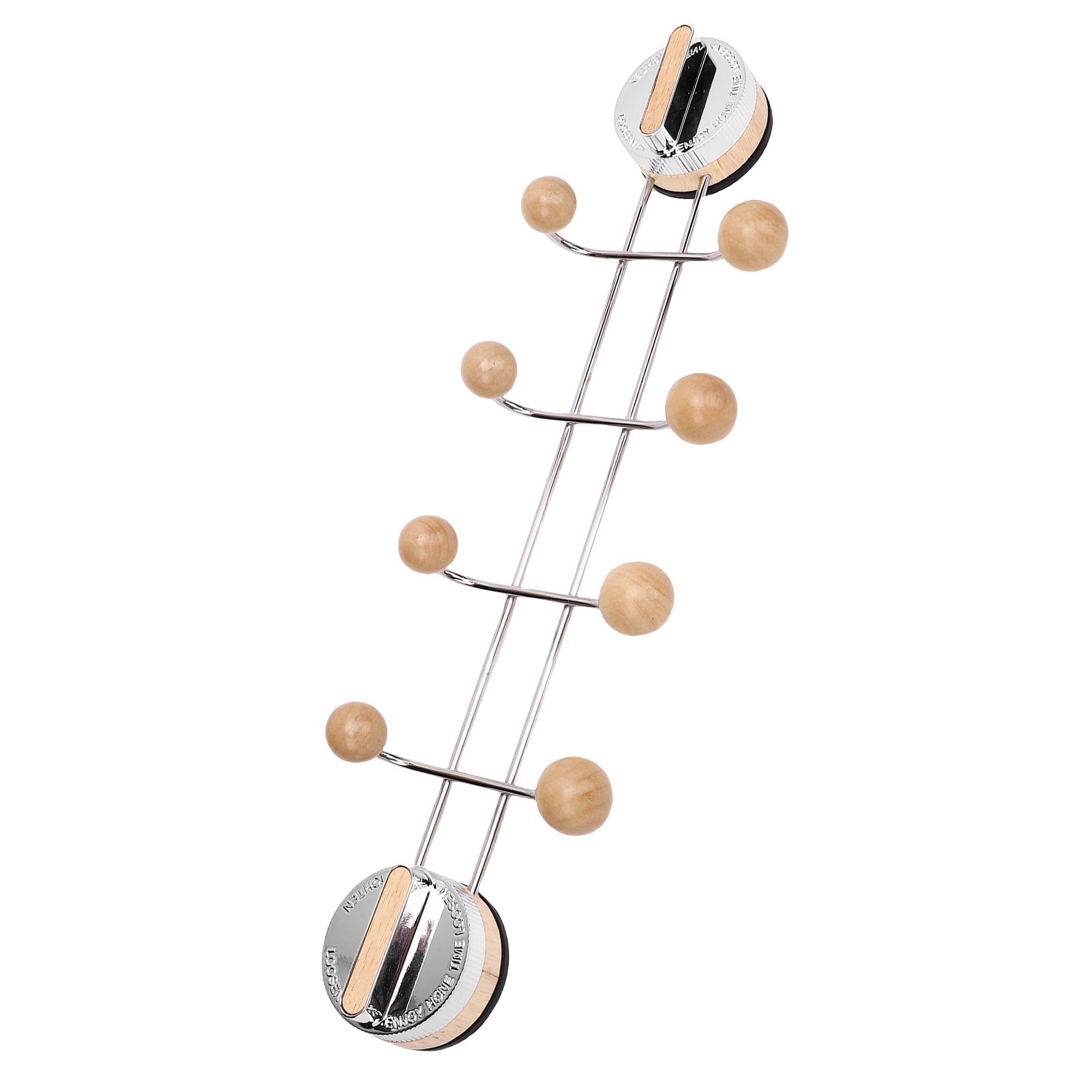Suction Cup Coat Hook Dual Rows Hooks Wall Mount Hook Rack for Entryway view 12