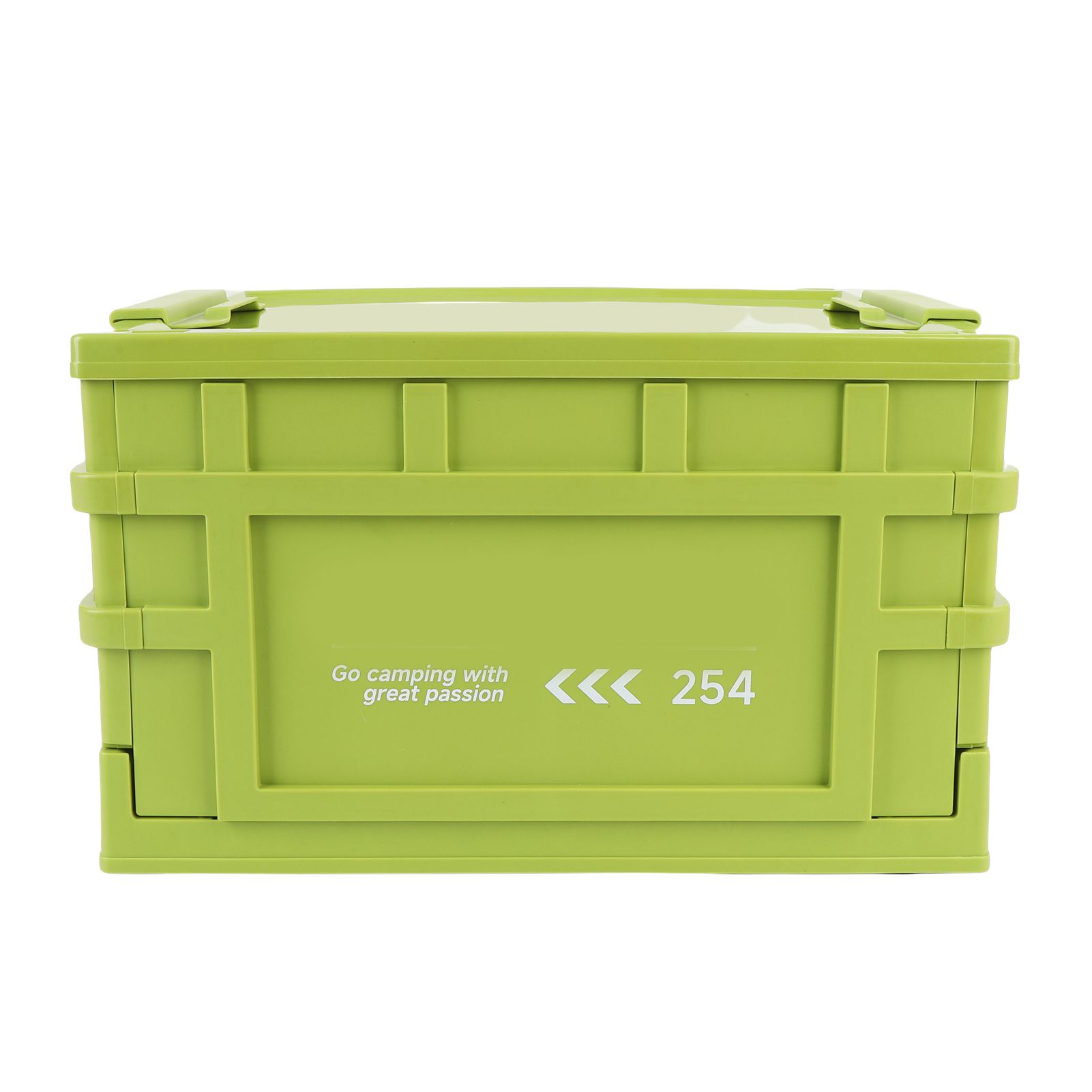 Storage Bin with Lid 20L Stackable Storage Container with Wheels Folding
