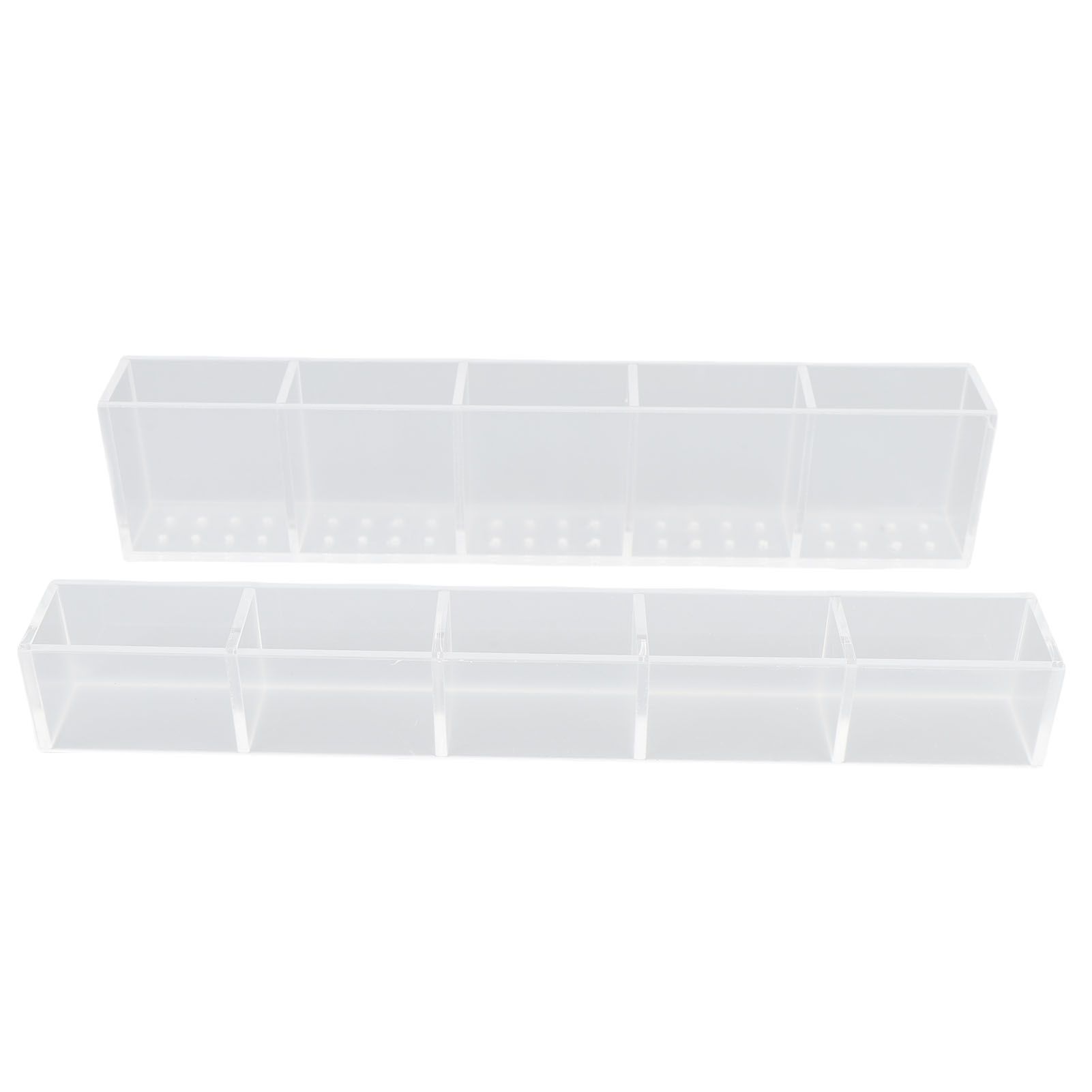 Acrylic Straw Holder for Cabinet Double Sided Adhesive Straw Storage Container view 4