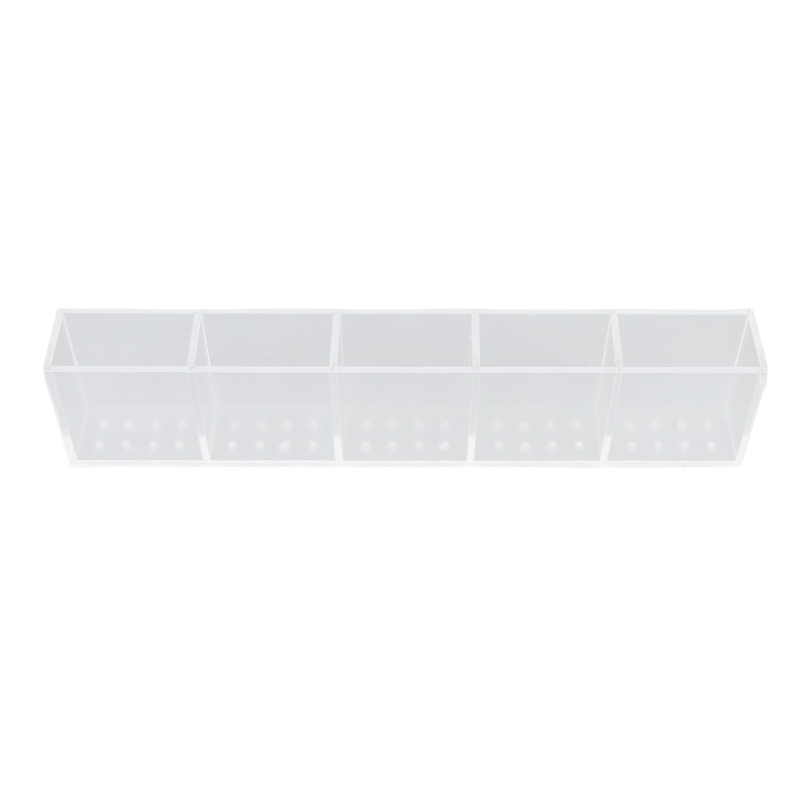Acrylic Straw Holder for Cabinet Double Sided Adhesive Straw Storage Container view 5
