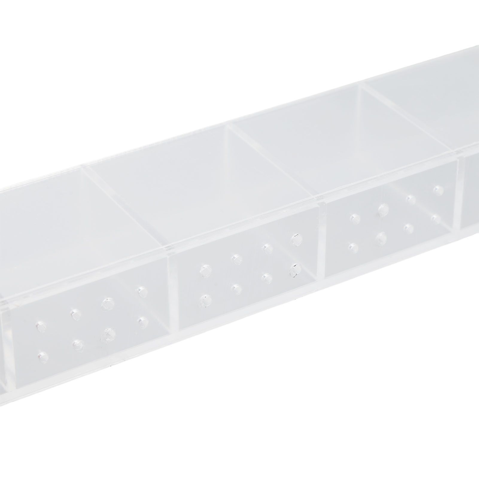 Acrylic Straw Holder for Cabinet Double Sided Adhesive Straw Storage Container view 7