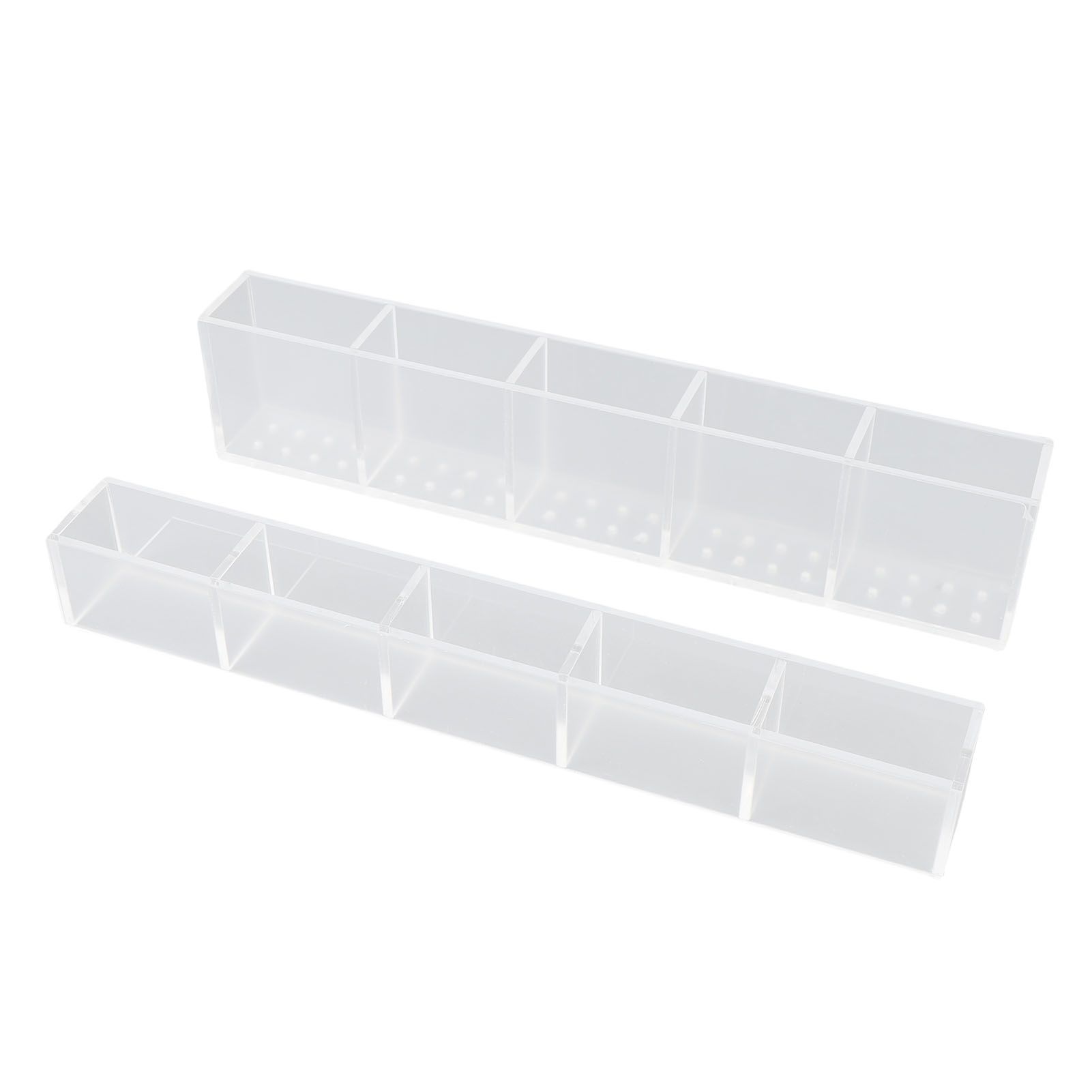 Acrylic Straw Holder for Cabinet Double Sided Adhesive Straw Storage Container view 8