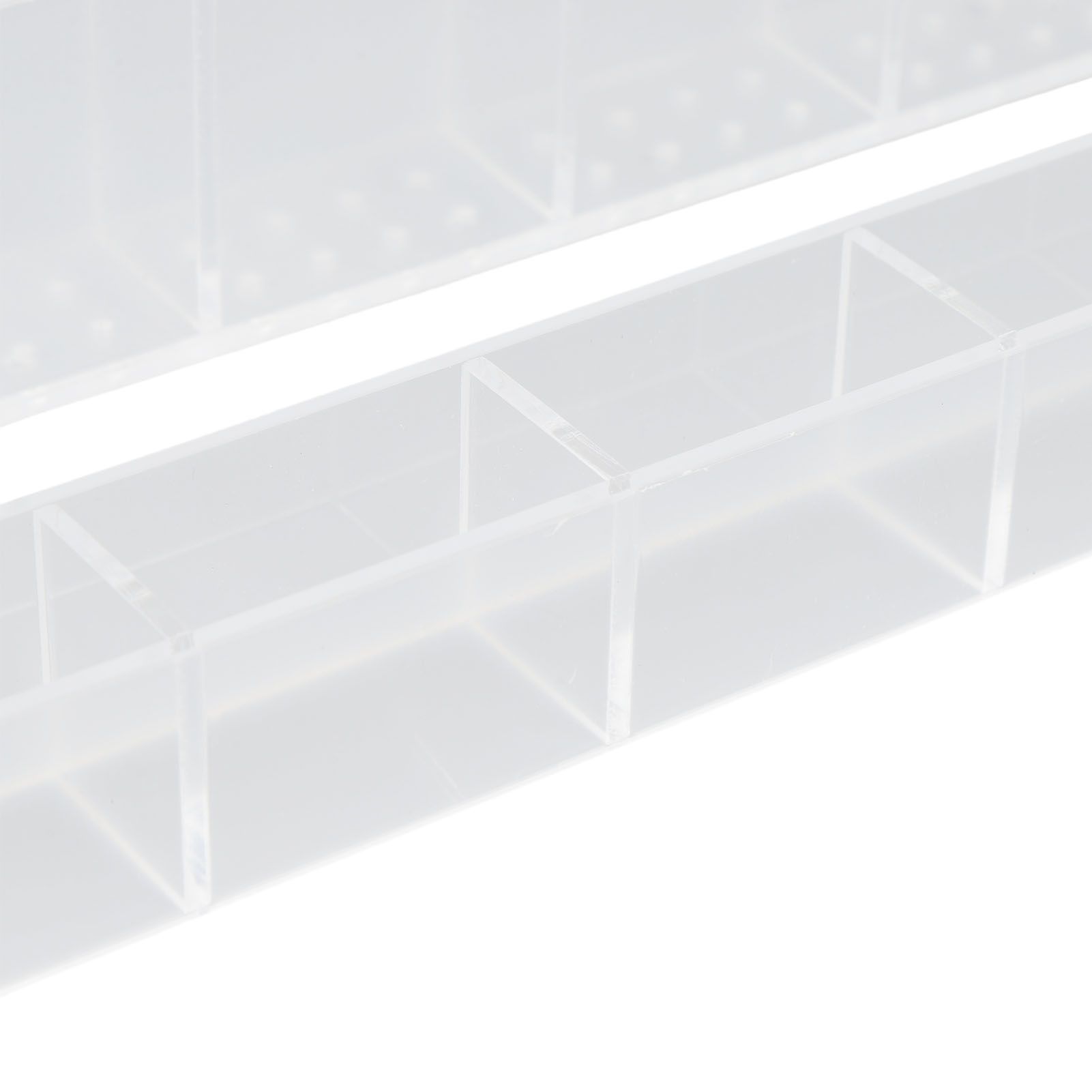 Acrylic Straw Holder for Cabinet Double Sided Adhesive Straw Storage Container view 9
