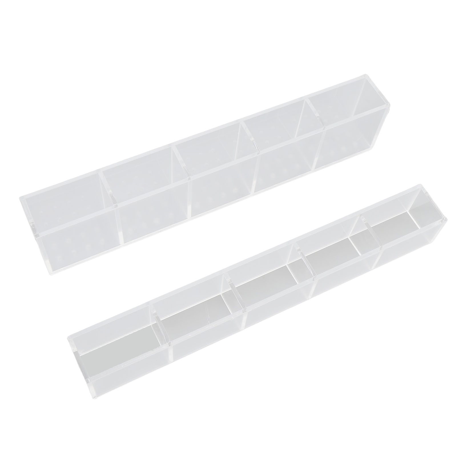 Acrylic Straw Holder for Cabinet Double Sided Adhesive Straw Storage Container view 10