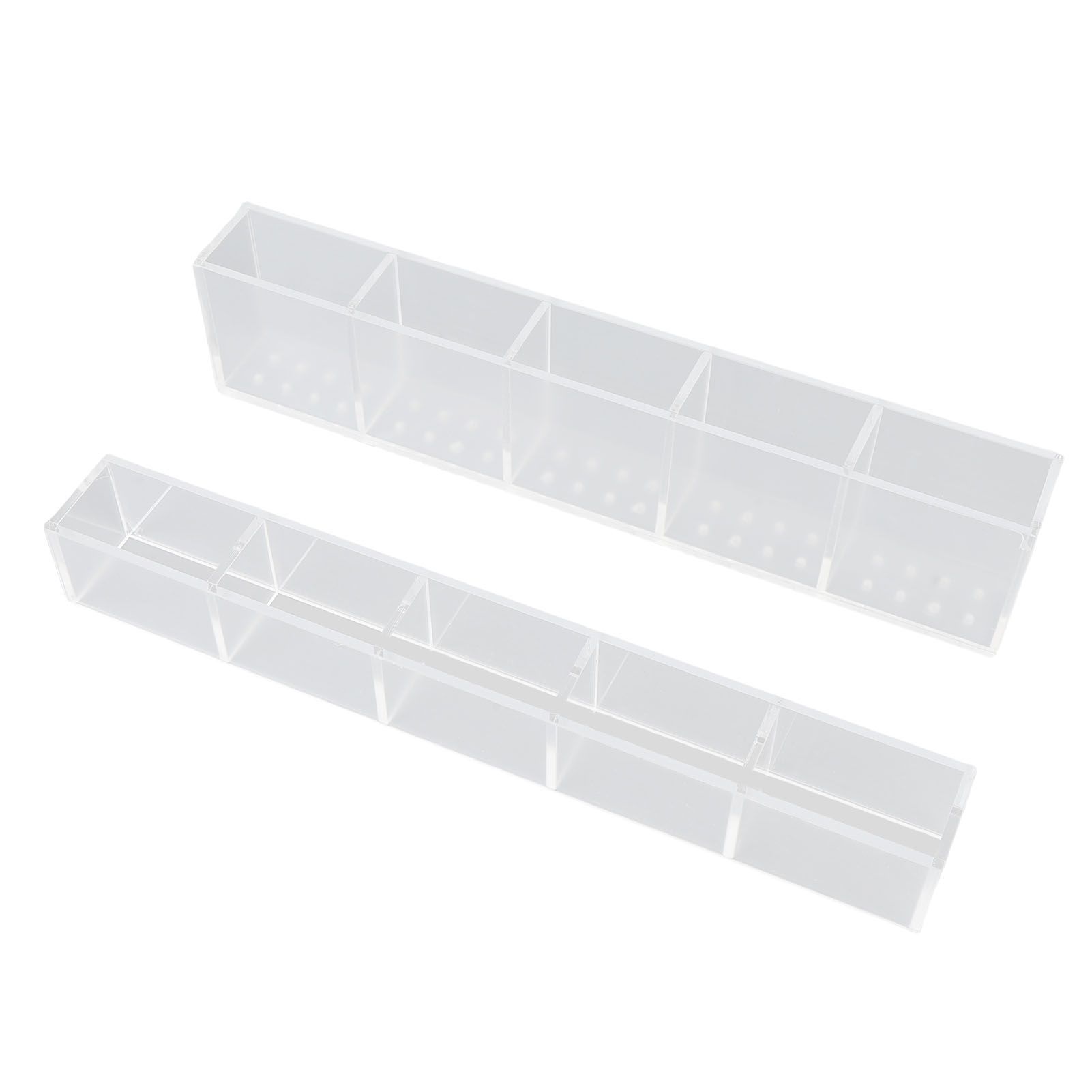 Acrylic Straw Holder for Cabinet Double Sided Adhesive Straw Storage Container view 11