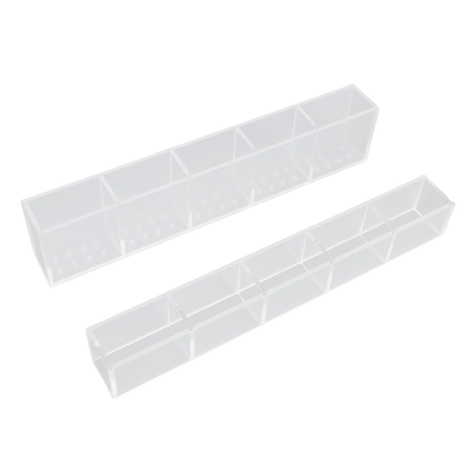 Acrylic Straw Holder for Cabinet Double Sided Adhesive Straw Storage Container view 12