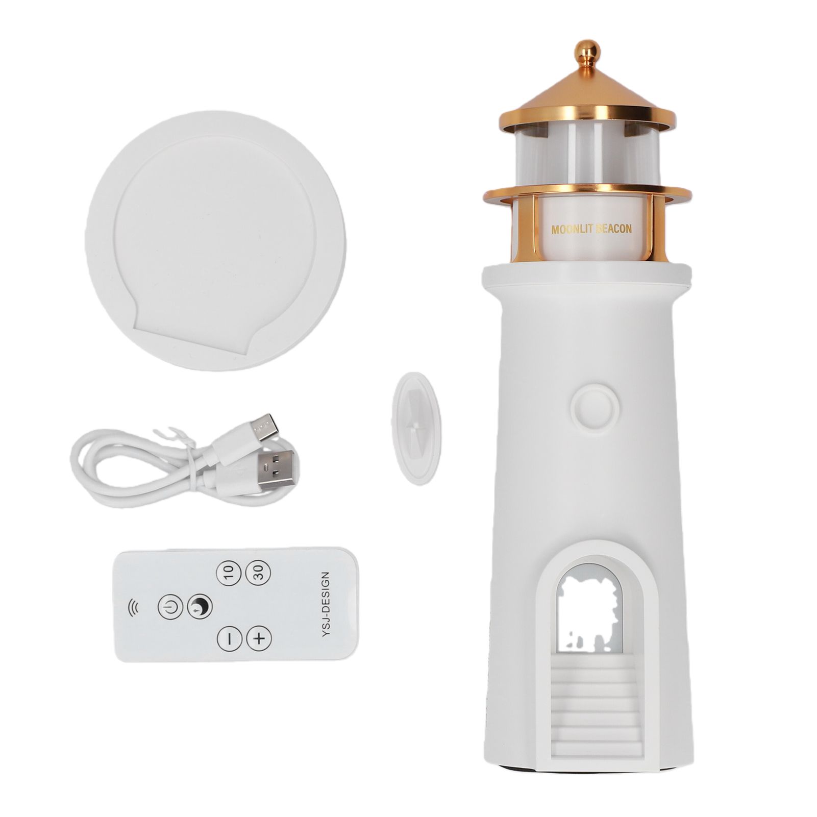 Lighthouse Projection Light Bluetooth Speaker Remote Control Human Body view 3