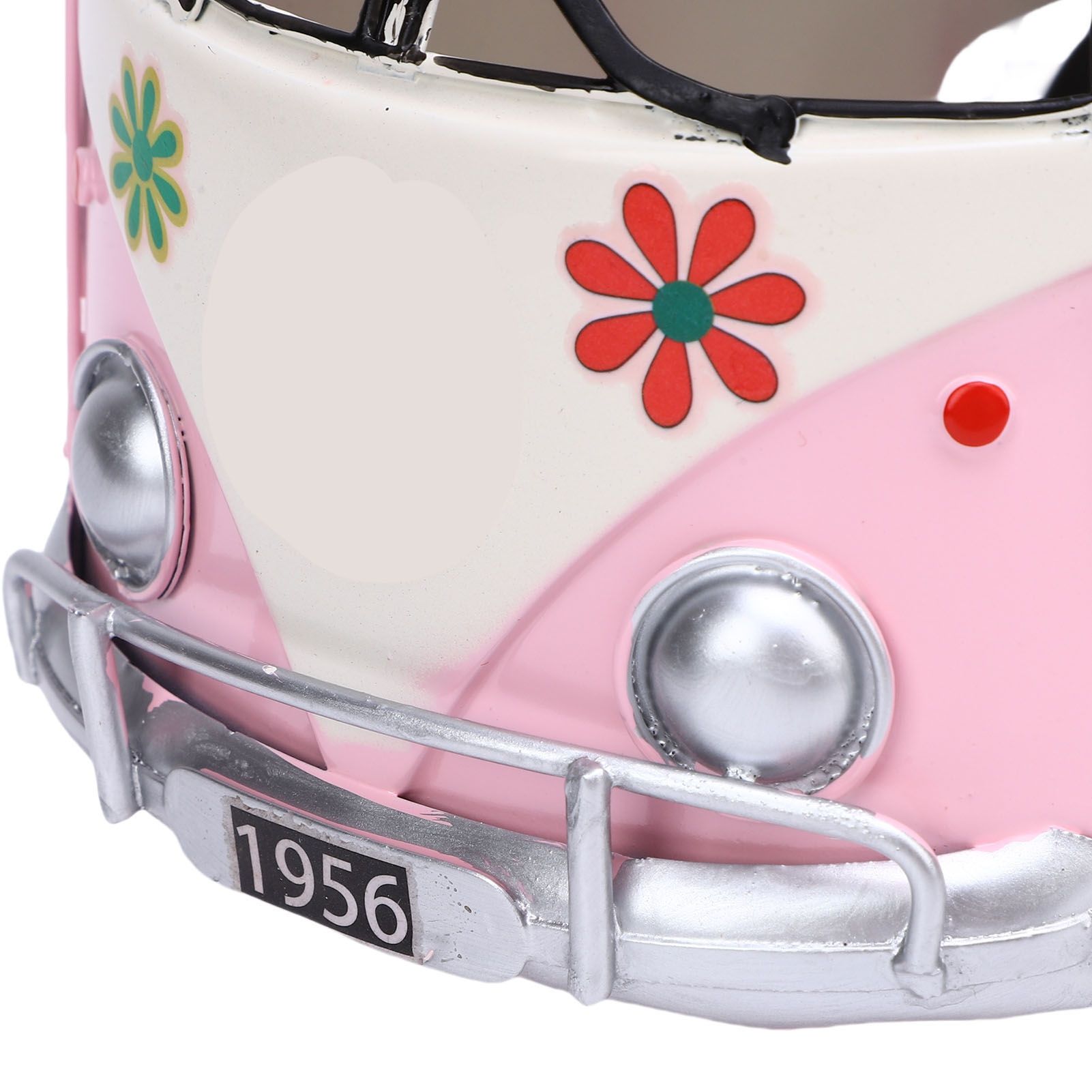 Tissue Box Holder Vintage Creative Bus Shape Iron Tissue Box Cover for view 2