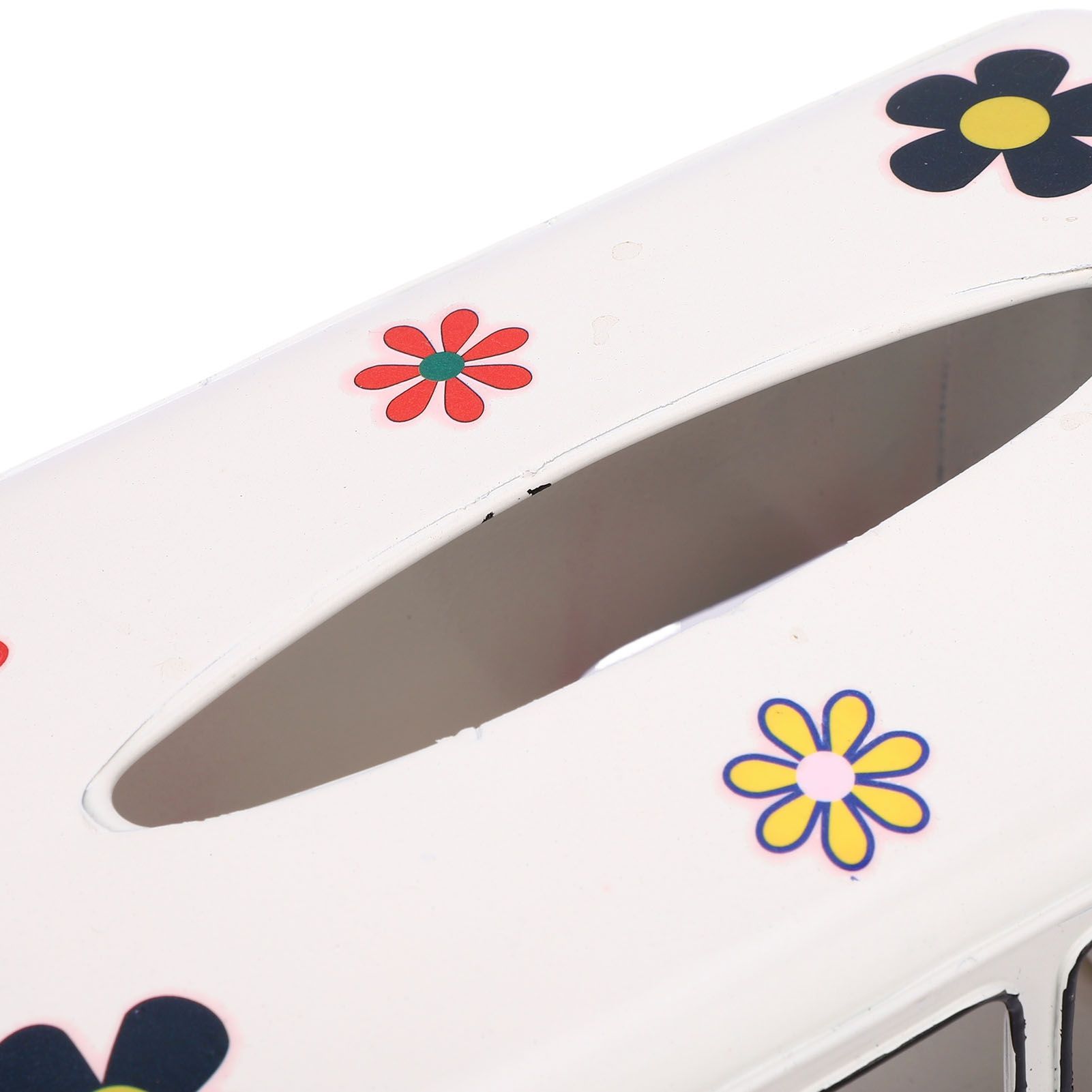 Tissue Box Holder Vintage Creative Bus Shape Iron Tissue Box Cover for view 5