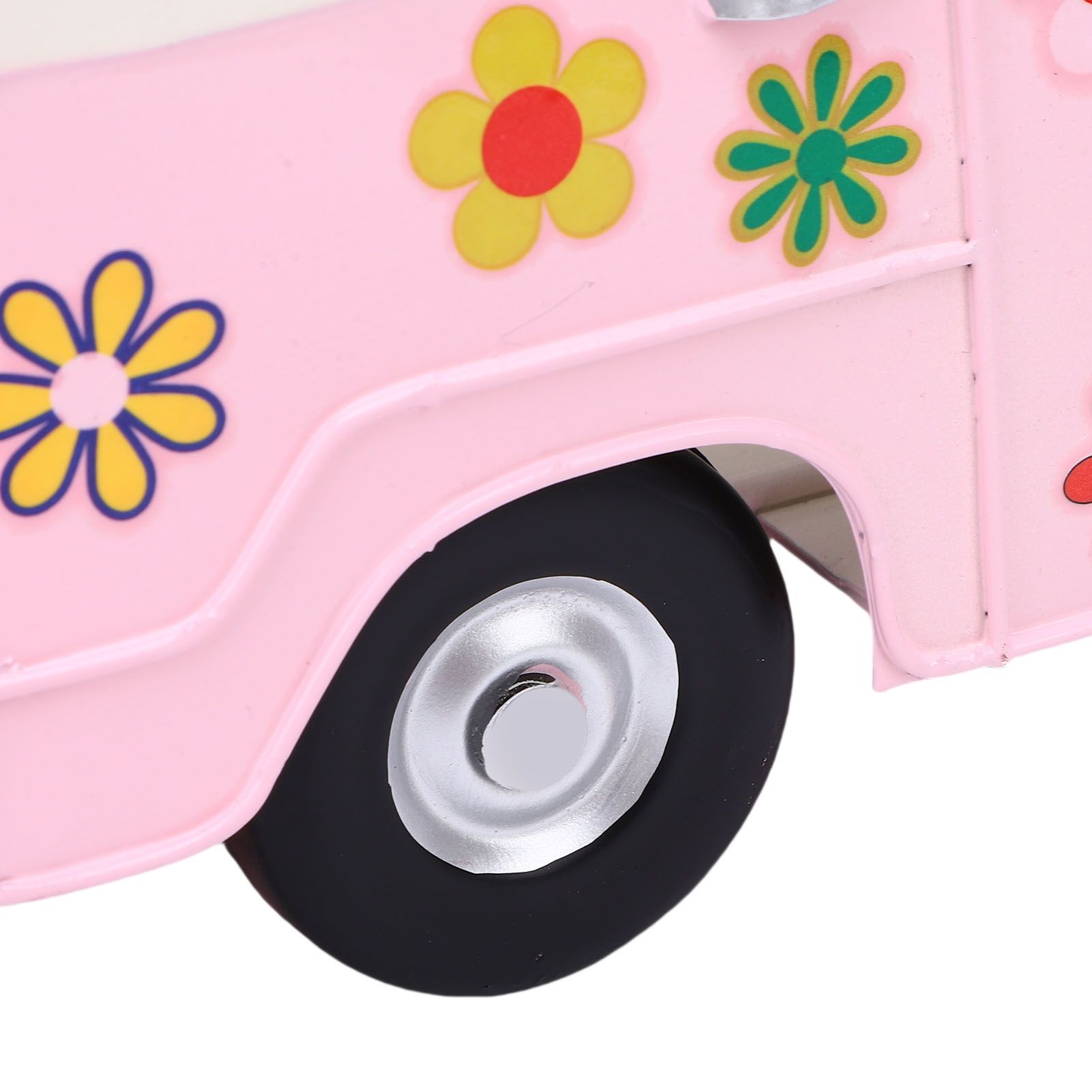 Tissue Box Holder Vintage Creative Bus Shape Iron Tissue Box Cover for view 7