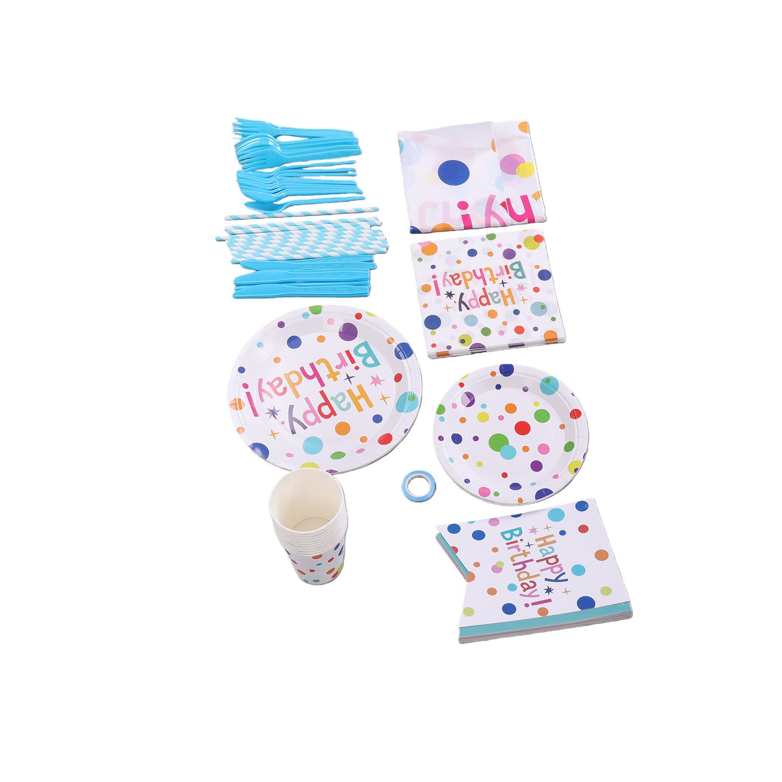 Paper Plate Cup Tableware Set for Party