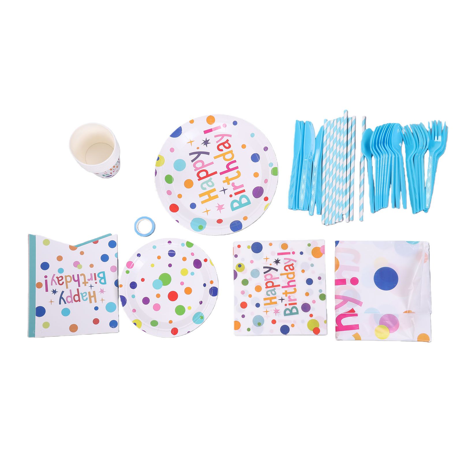 Paper Plate Cup Tableware Set for Party view 3