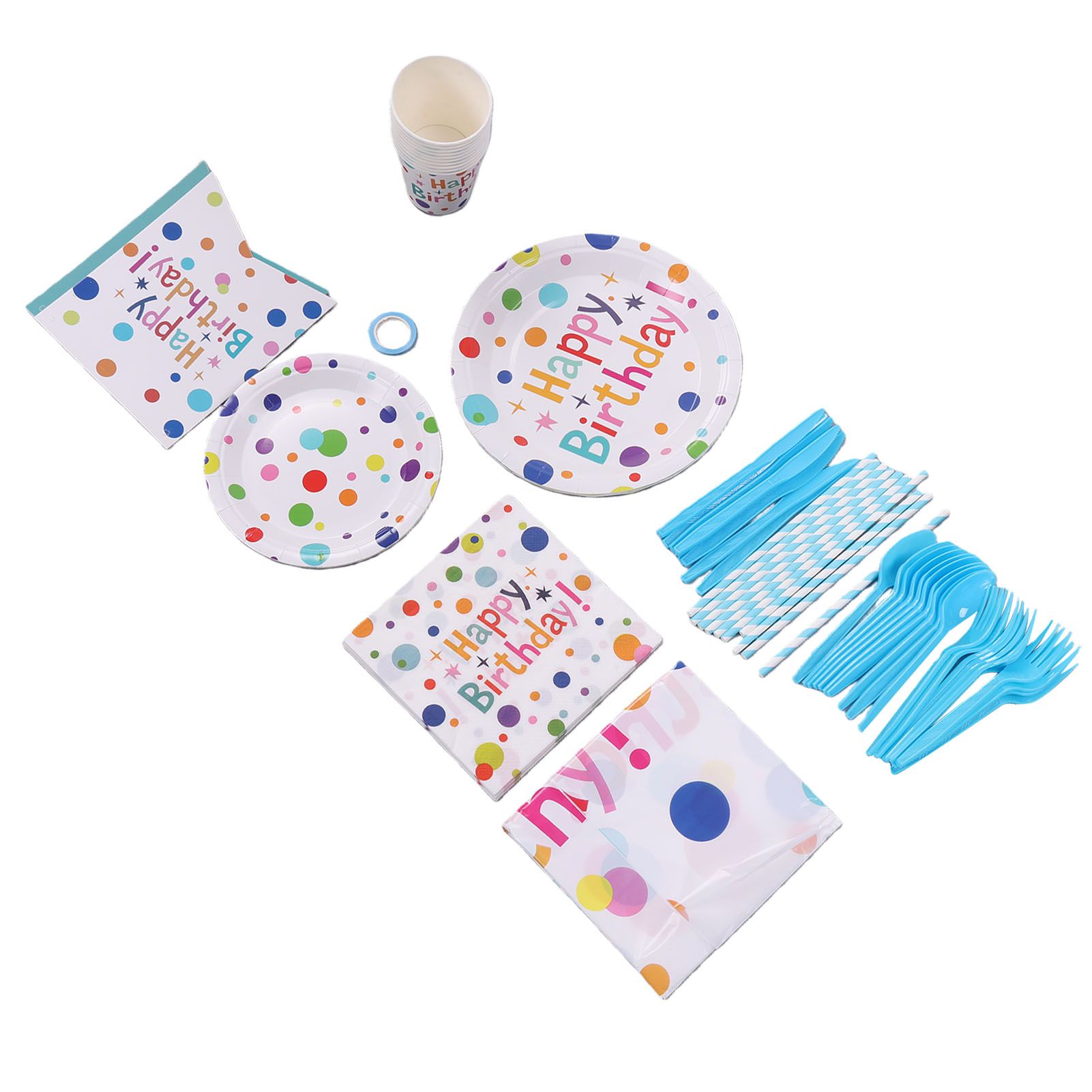 Paper Plate Cup Tableware Set for Party view 7