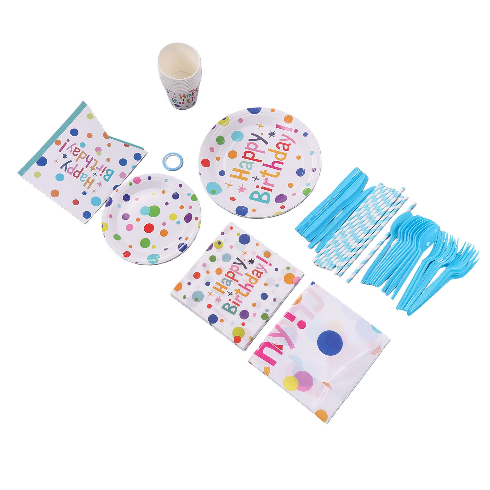 Paper Plate Cup Tableware Set for Party view 8