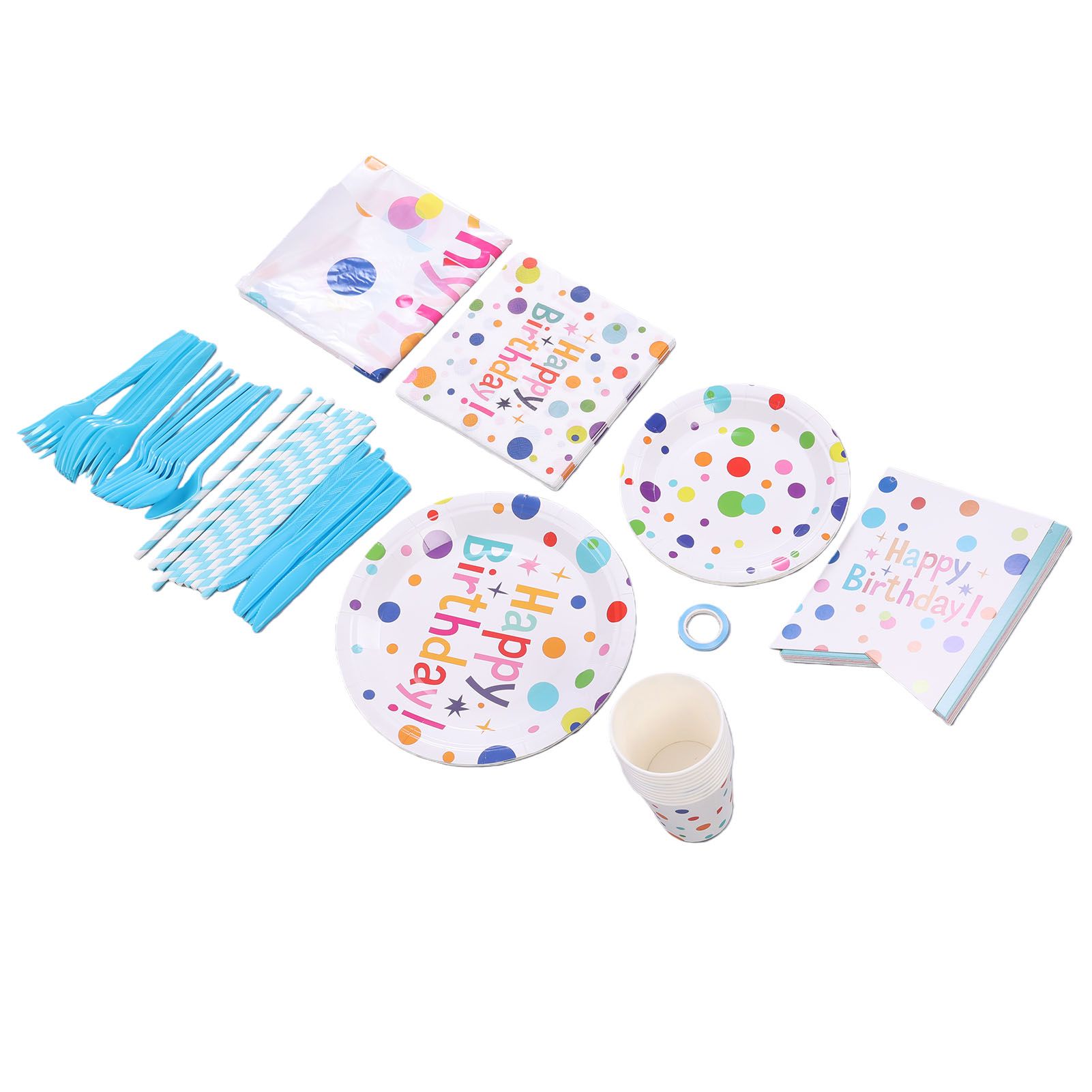 Paper Plate Cup Tableware Set for Party view 11