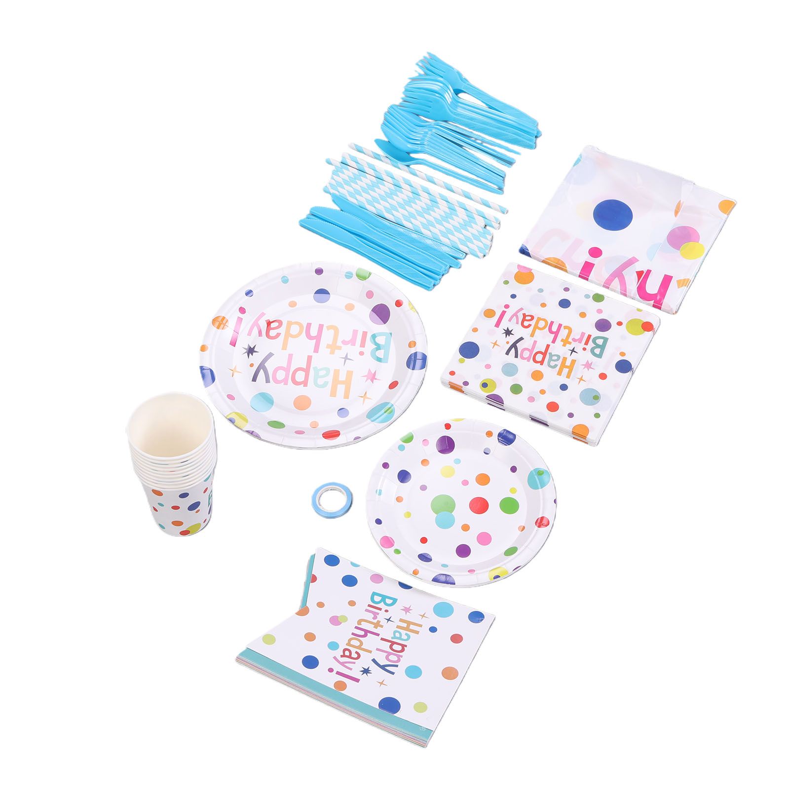 Paper Plate Cup Tableware Set for Party view 12