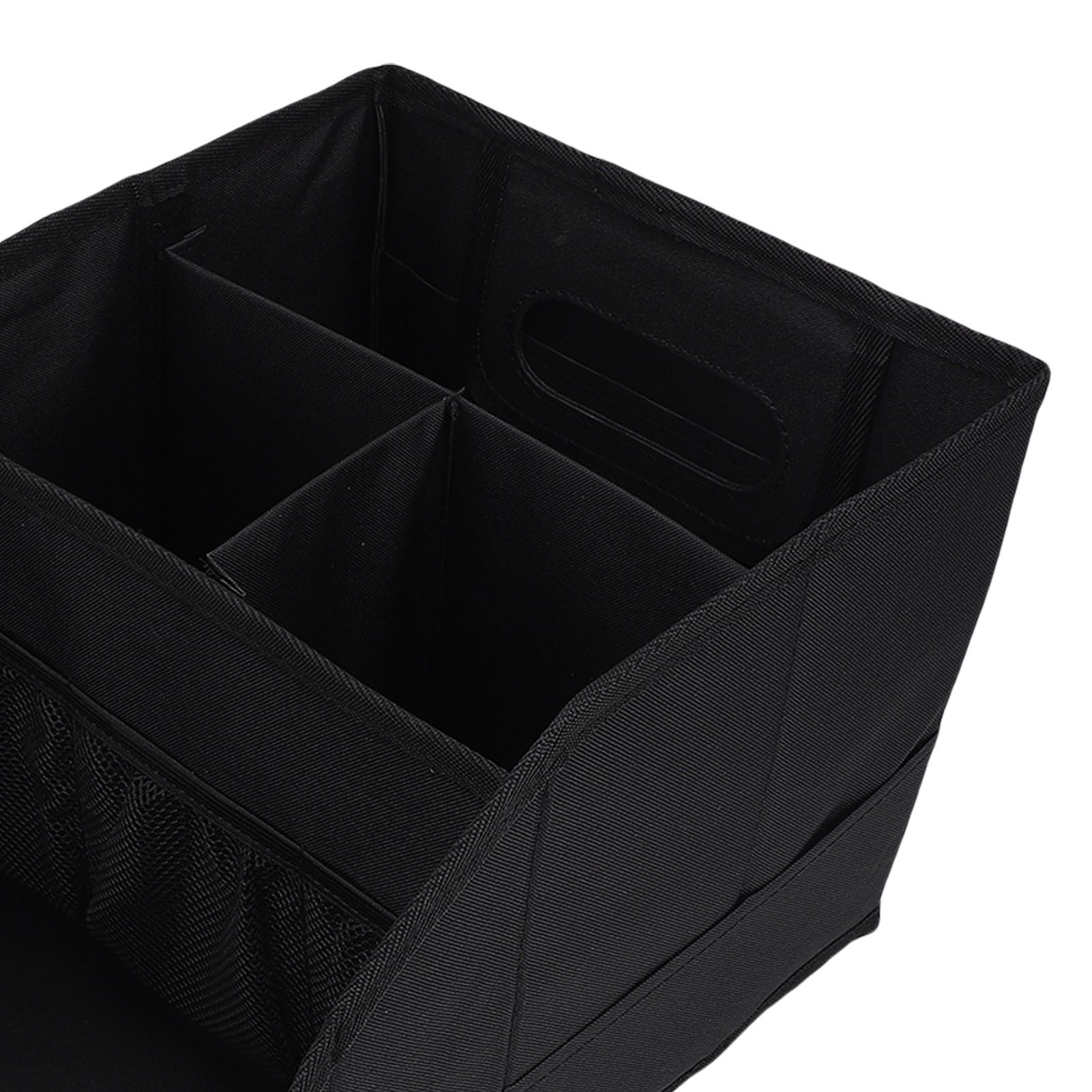 Car Seat Organizer with Compartments Cup Holders Multiple Pouches Foldable view 5