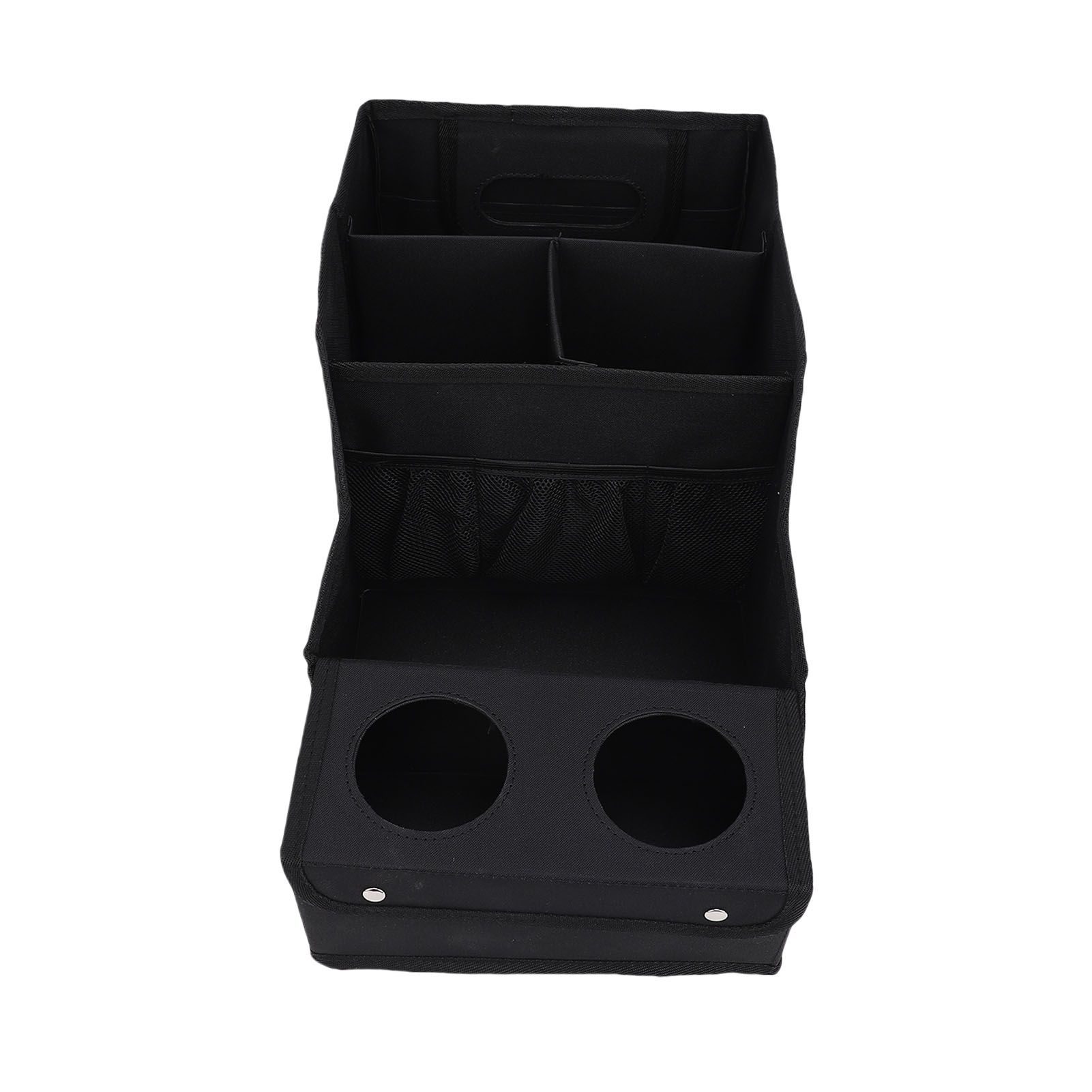 Car Seat Organizer with Compartments Cup Holders Multiple Pouches Foldable view 10