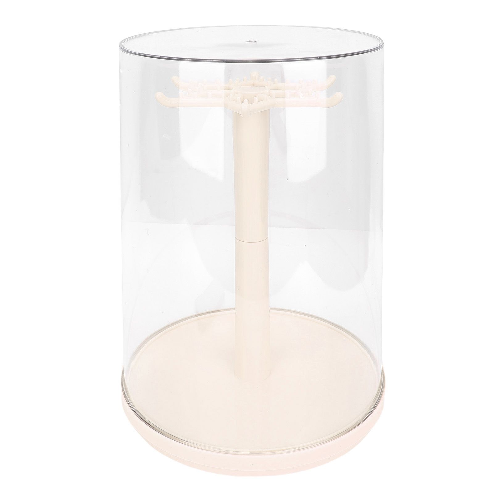Doll Rotating Clear Display Case Transparent Figures Doll Protective Storage view 3