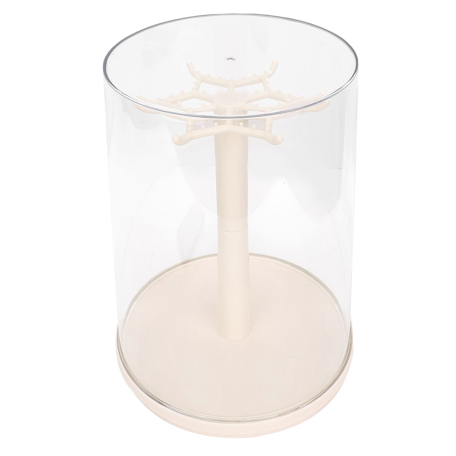 Doll Rotating Clear Display Case Transparent Figures Doll Protective Storage view 6