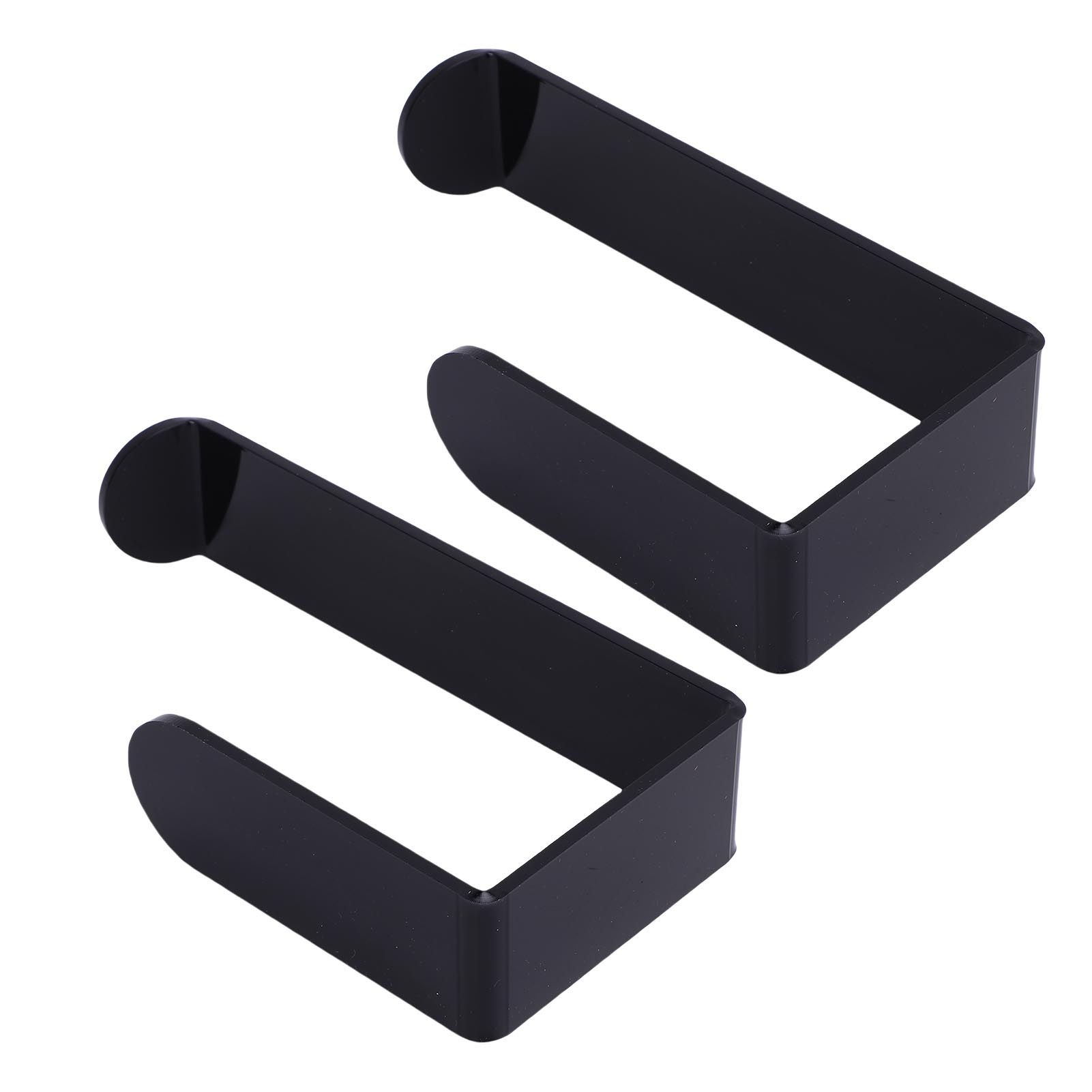 Self Adhesive Curtain Holdbacks Easy Install Black Acrylic Curtain Tiebacks view 6