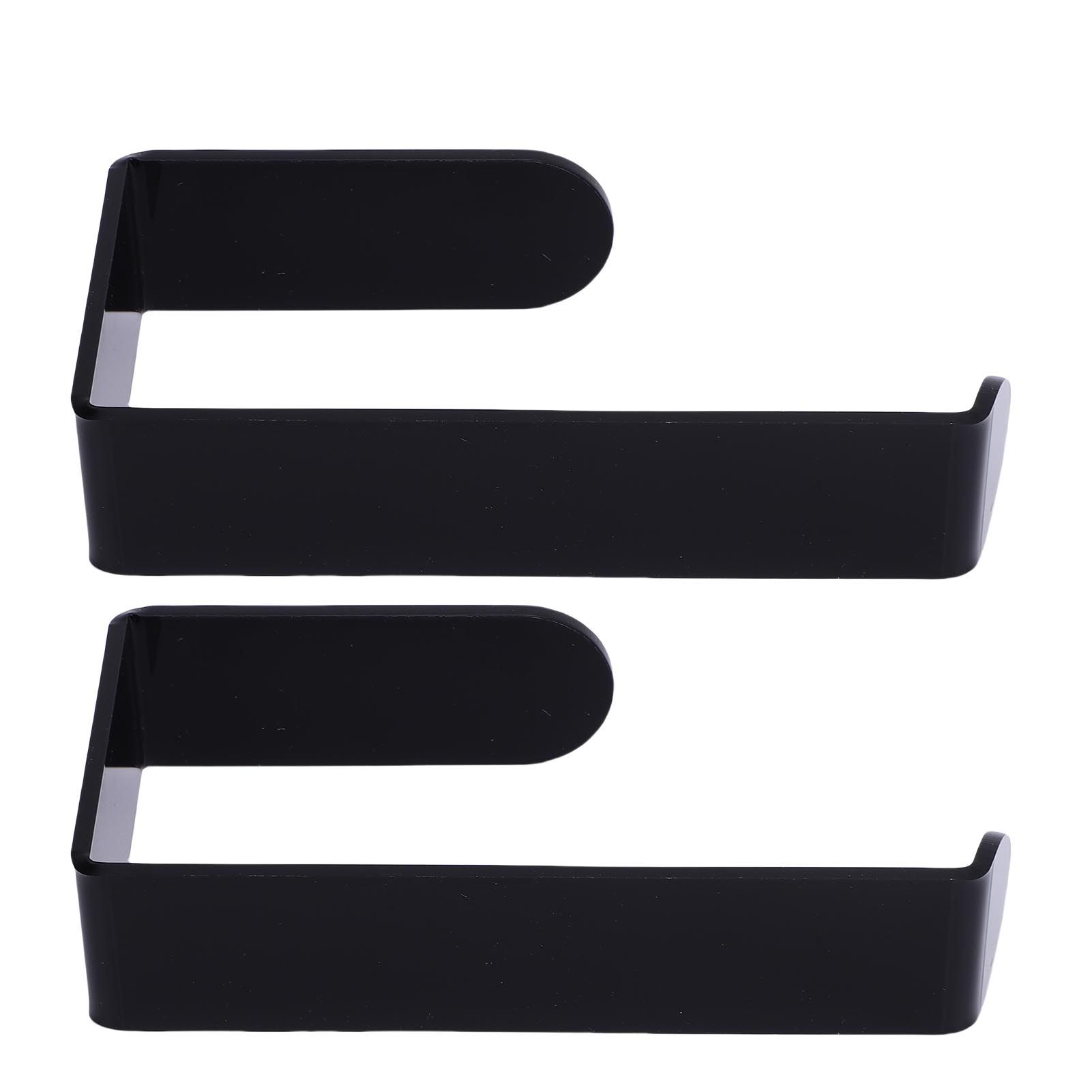 Self Adhesive Curtain Holdbacks Easy Install Black Acrylic Curtain Tiebacks view 10