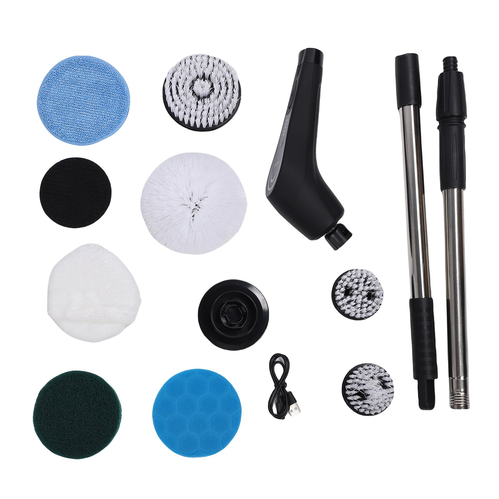 Electric Spin Scrubber IPX7 Water Proof Power Cordless Sweeping Brush 8 in 1 view 3