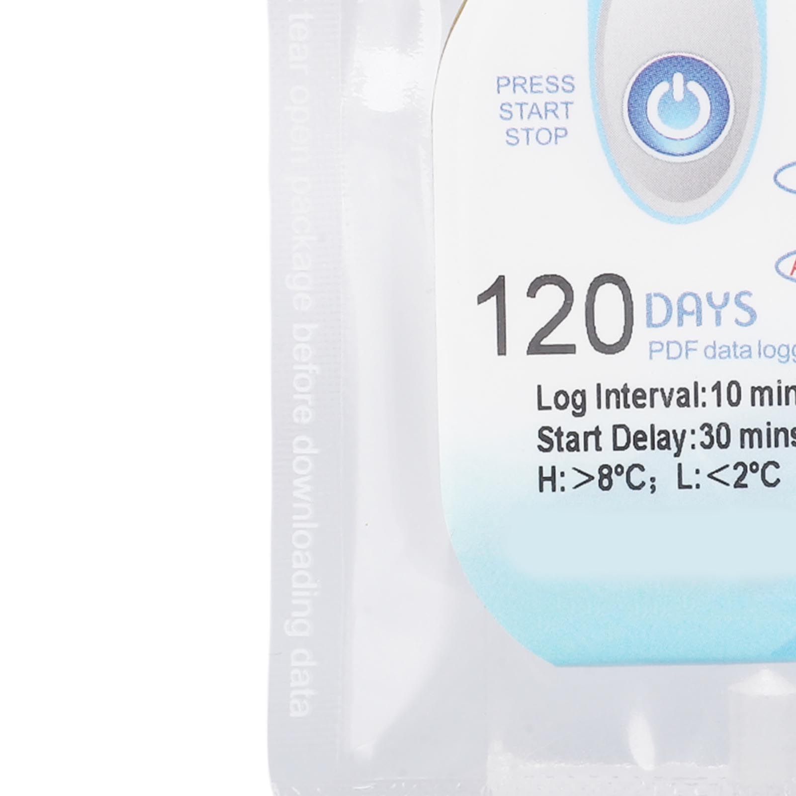 Temperature Data Logger with PDF Report 120 Days Single Use Temp Recorder for view 2