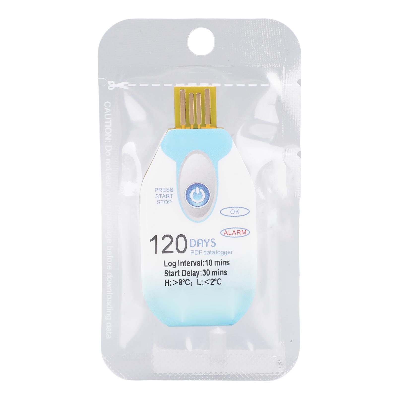 Temperature Data Logger with PDF Report 120 Days Single Use Temp Recorder for view 3