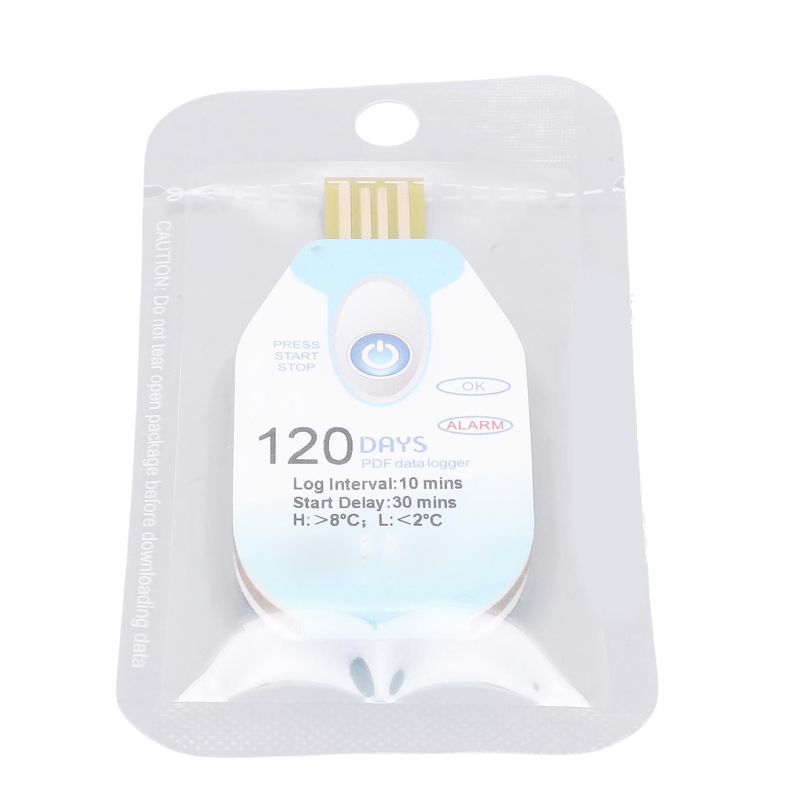 Temperature Data Logger with PDF Report 120 Days Single Use Temp Recorder for view 8