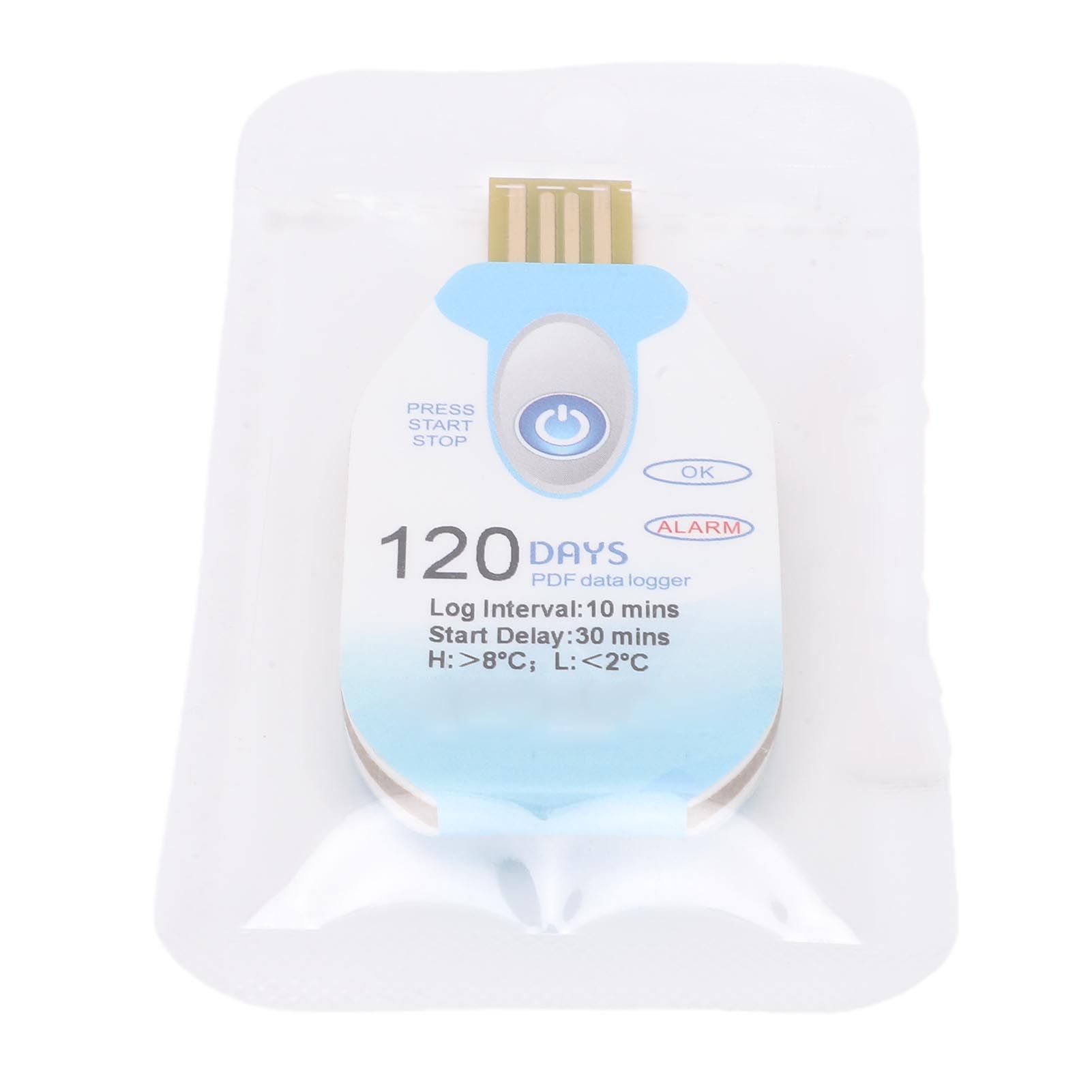 Temperature Data Logger with PDF Report 120 Days Single Use Temp Recorder for view 9