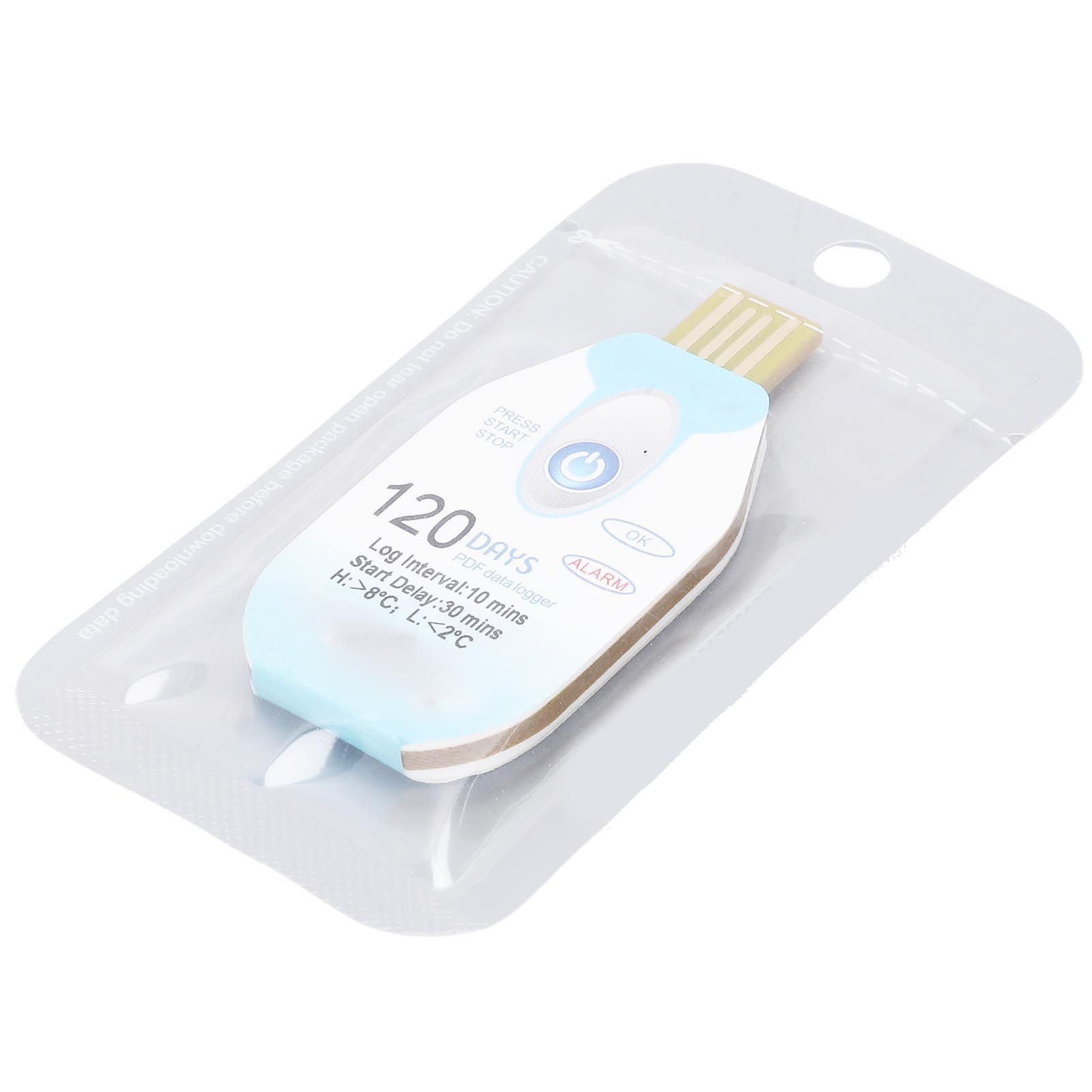 Temperature Data Logger with PDF Report 120 Days Single Use Temp Recorder for view 10