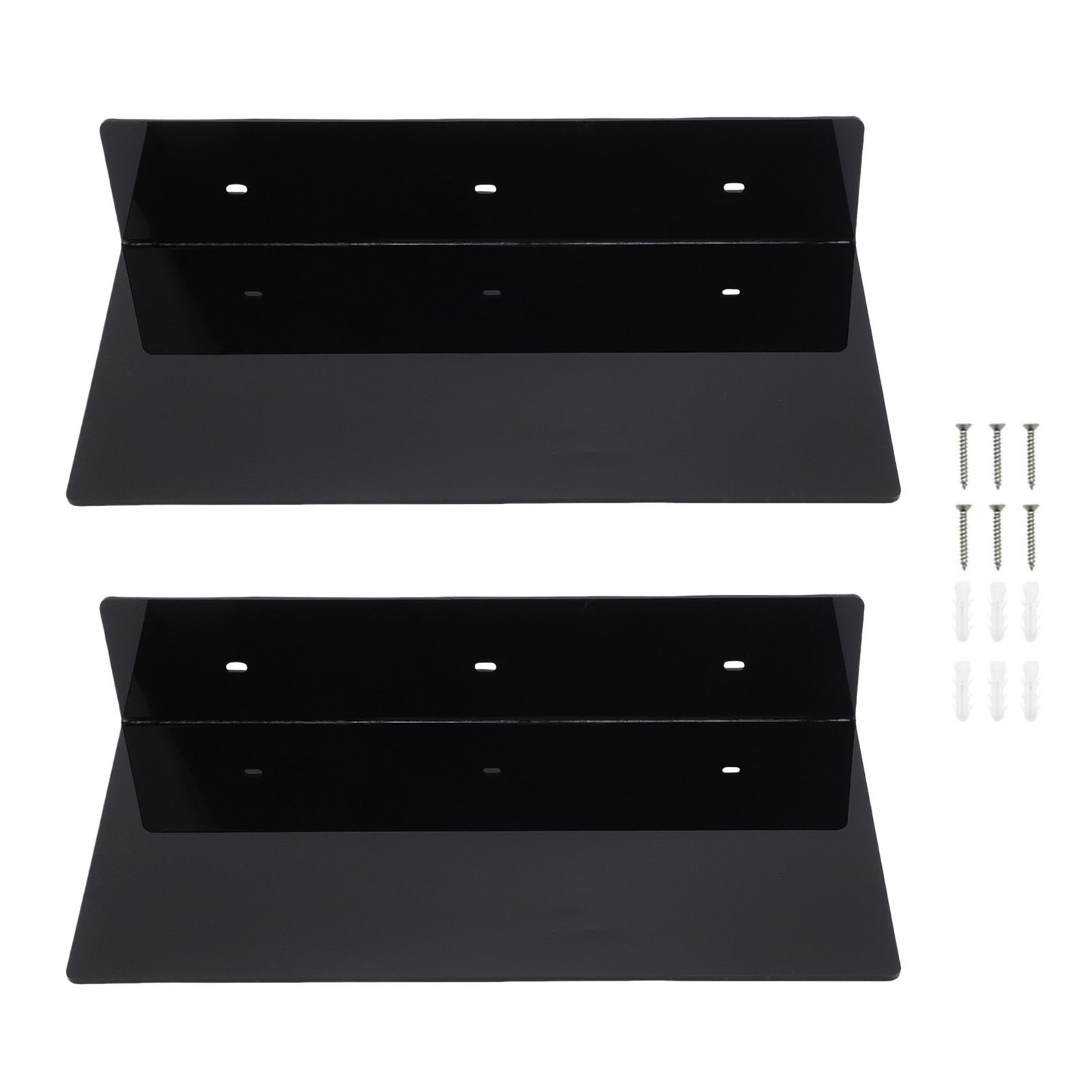 Wall Floating Shelves Wall Mounted Storage Acrylic Display Shelf Organizer for view 3