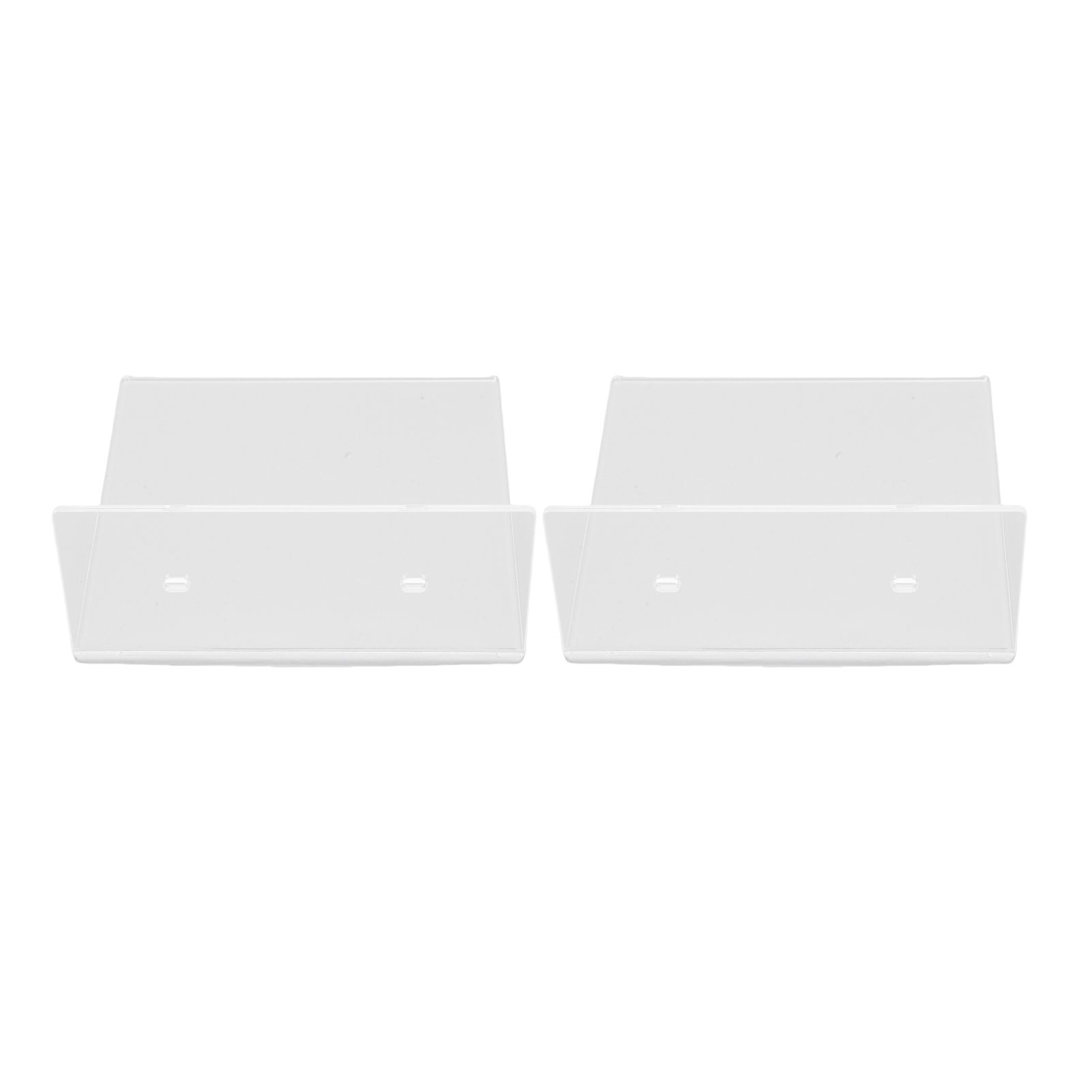 2PCS Small Floating Shelves Acrylic Wall Mounted Mini Storage Shelf with view 6