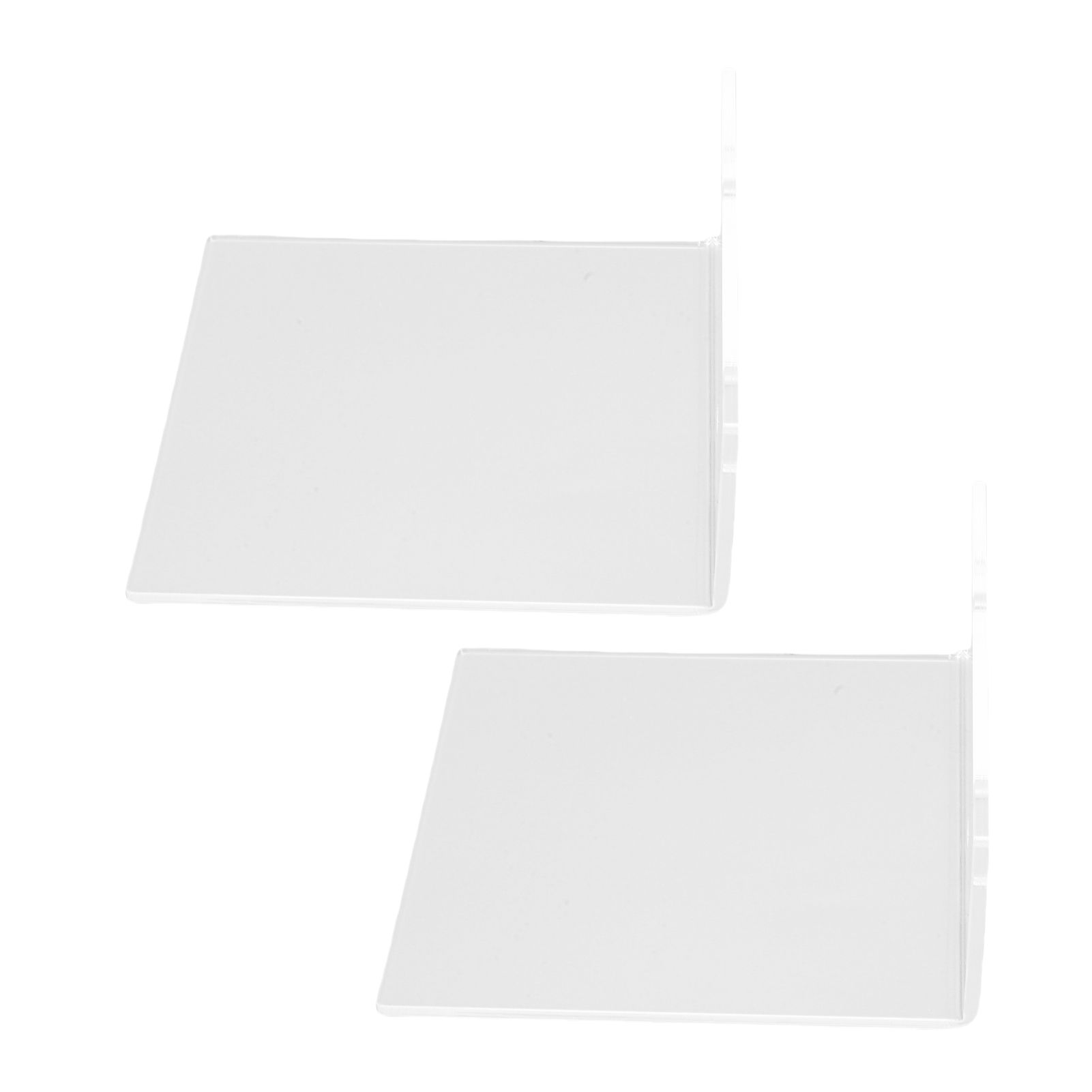 2PCS Small Floating Shelves Acrylic Wall Mounted Mini Storage Shelf with view 8