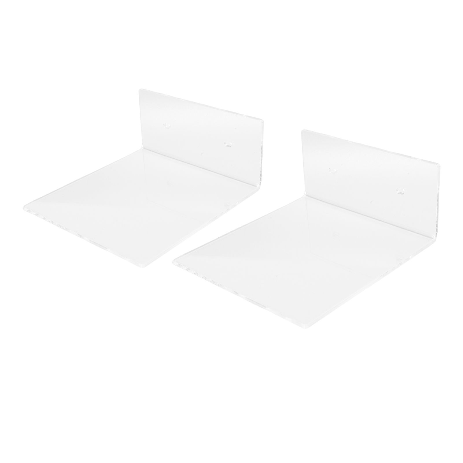 2PCS Small Floating Shelves Acrylic Wall Mounted Mini Storage Shelf with view 11