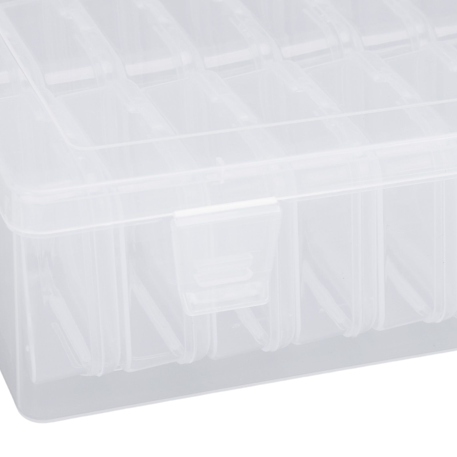 Small Bead Organizers Plastic Mini Clear Bead Storage Containers Transparent view 2