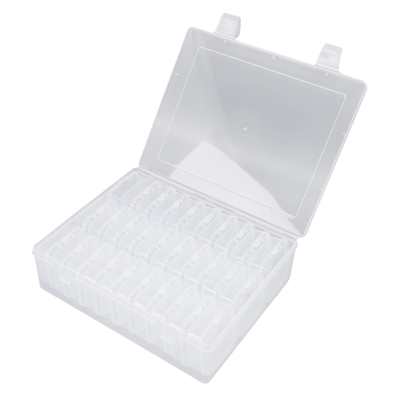Small Bead Organizers Plastic Mini Clear Bead Storage Containers Transparent view 8